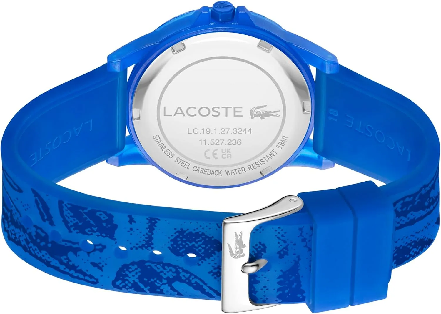 Lacoste Rider Unisex Quartz Plastic and Silicone Strap Watch, Color: Red (Model: 2030047)