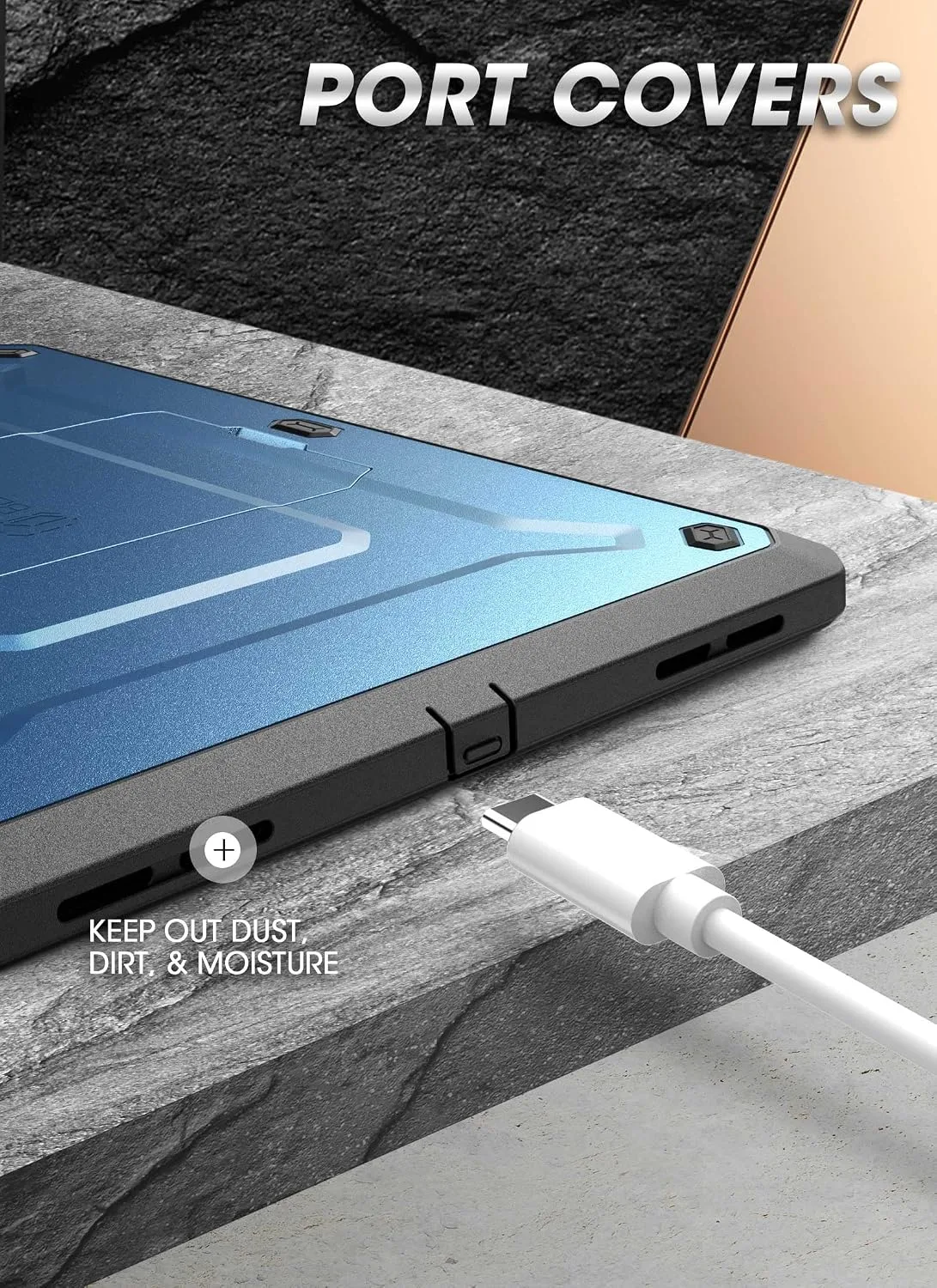 SUPCASE for iPad 11th Gen A16 11" 2025 Case with Screen Protector, Blue