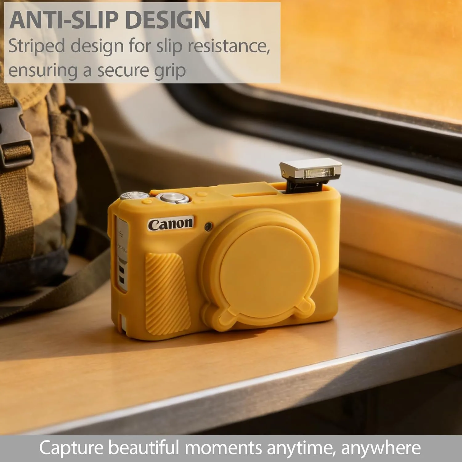 Case for Canon PowerShot SX740 HS, SX730 Camera - Mustard Yellow