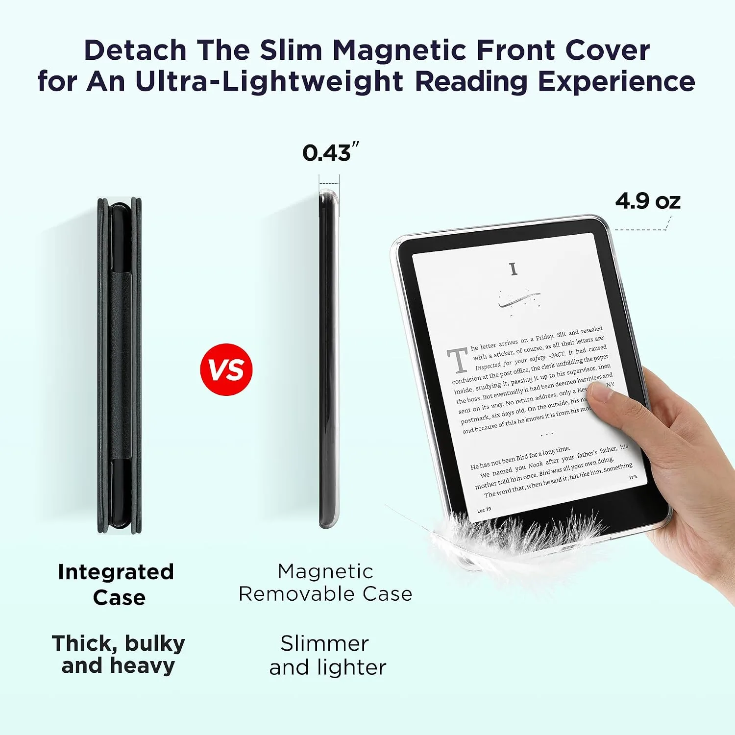 SESENSE Magnetic Case for 7'' Kindle Paperwhite 12th Gen 2024 & Colorsoft