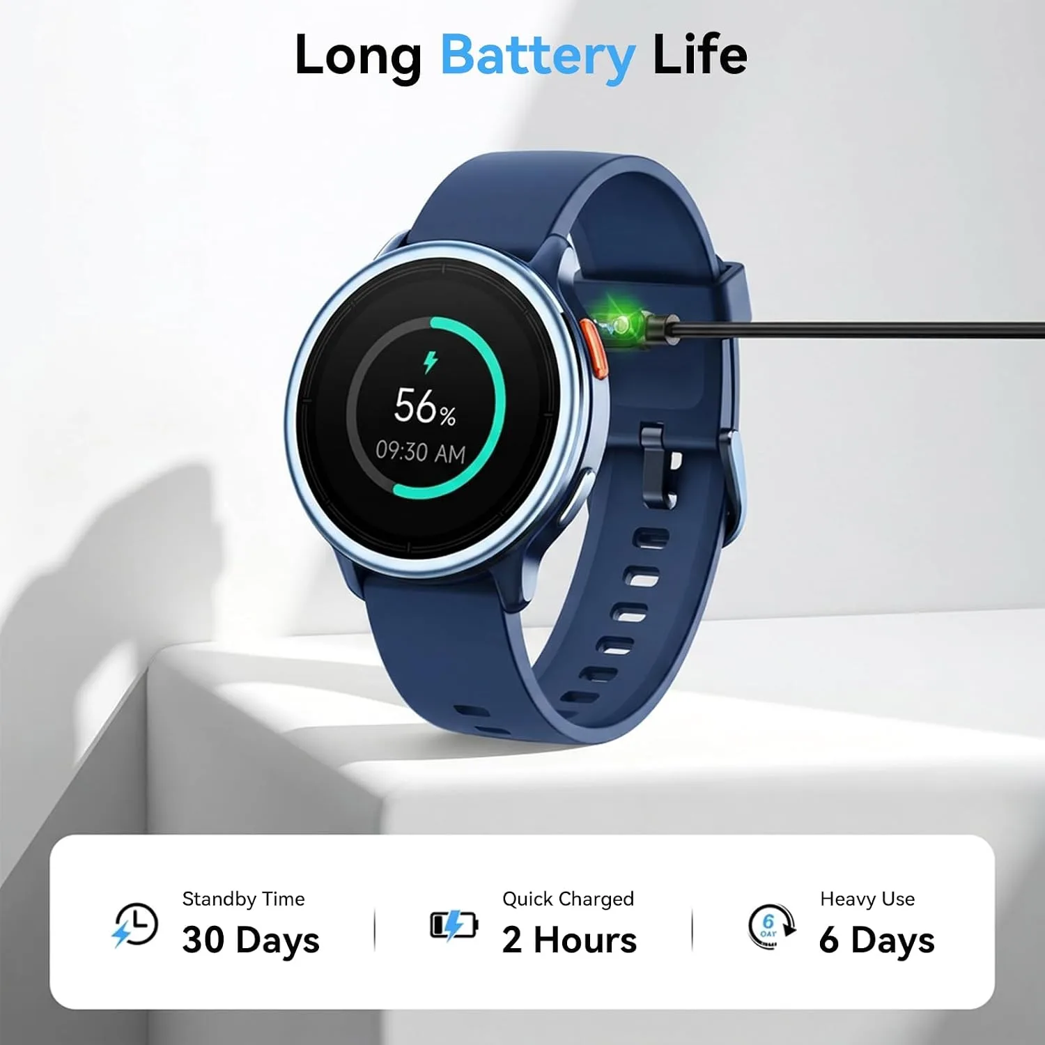 Smart Watch for Men Women, 1.27" HD Smartwatch (Answer/Make Calls), 2 Bands