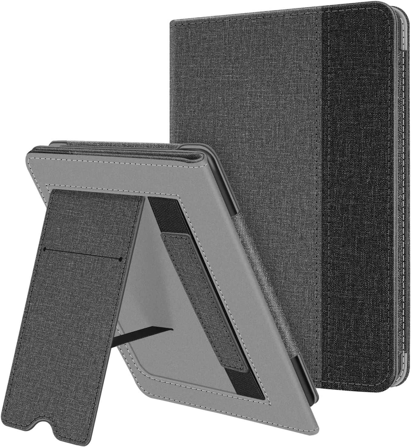 Fintie Stand Case for 6" Kindle 11th Generation 2024/2022, Gray/Black