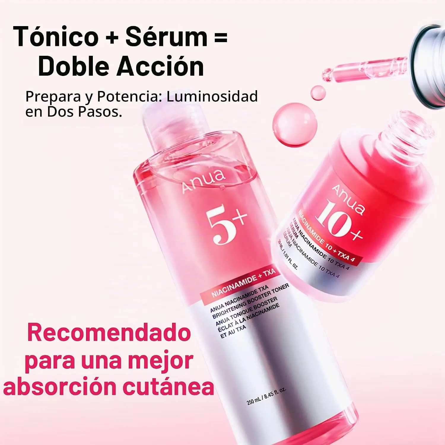 ANUA Niacinamide Tranexamic Acid Brightening Booster Toner, 8.45 fl oz