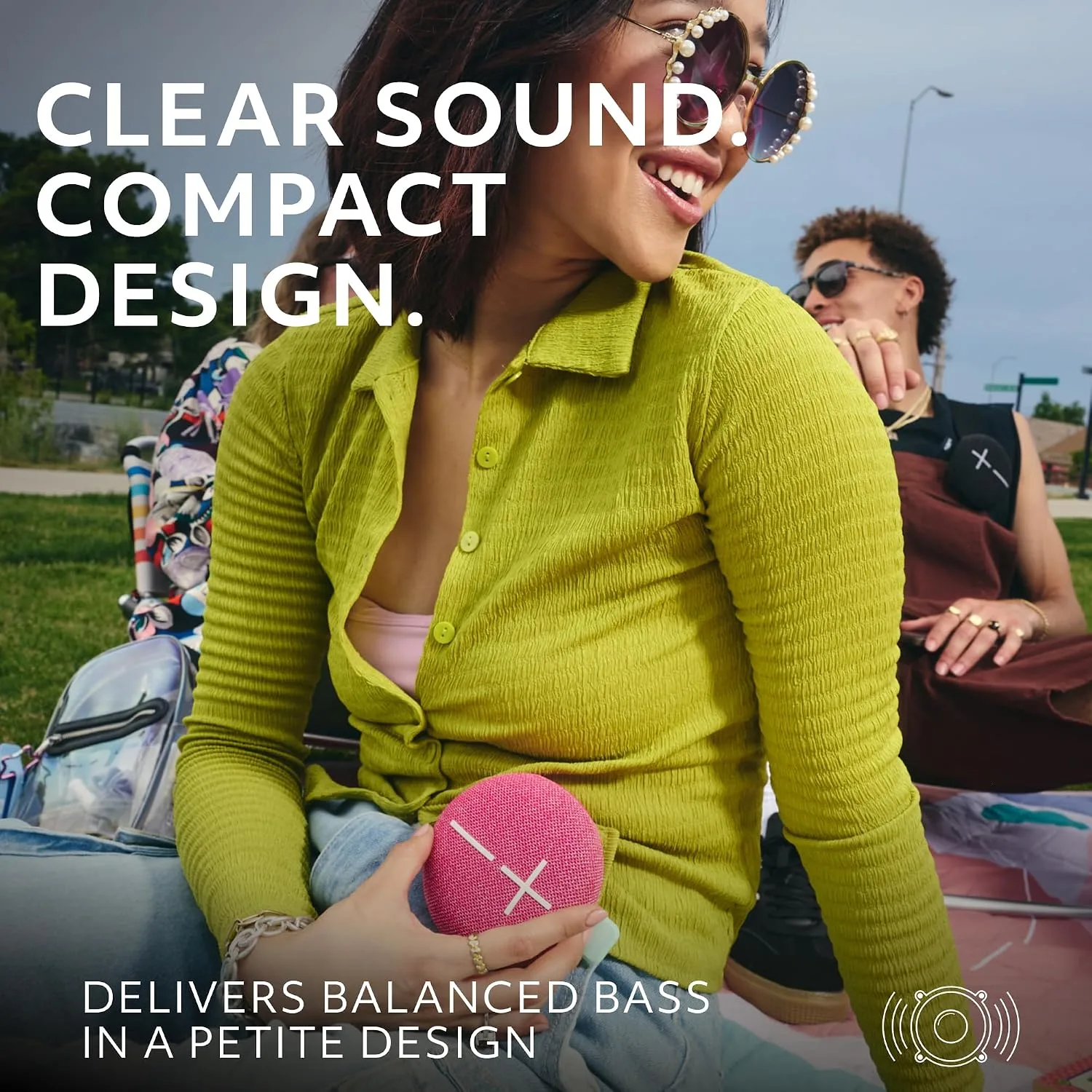 Ultimate Ears MINIROLL Waterproof Bluetooth Speaker - Calming Pink