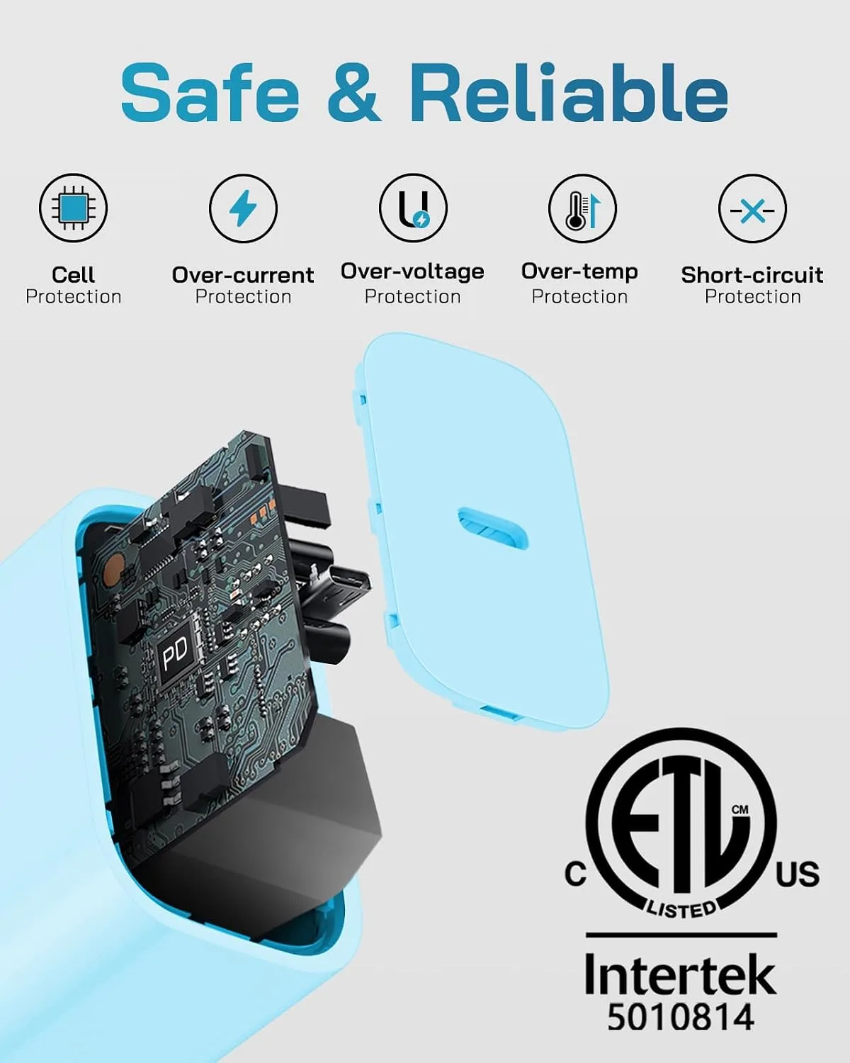 CXX 20W Fast Charger for iPhone 14/13/12 [3-Pack, MFi Certified]
