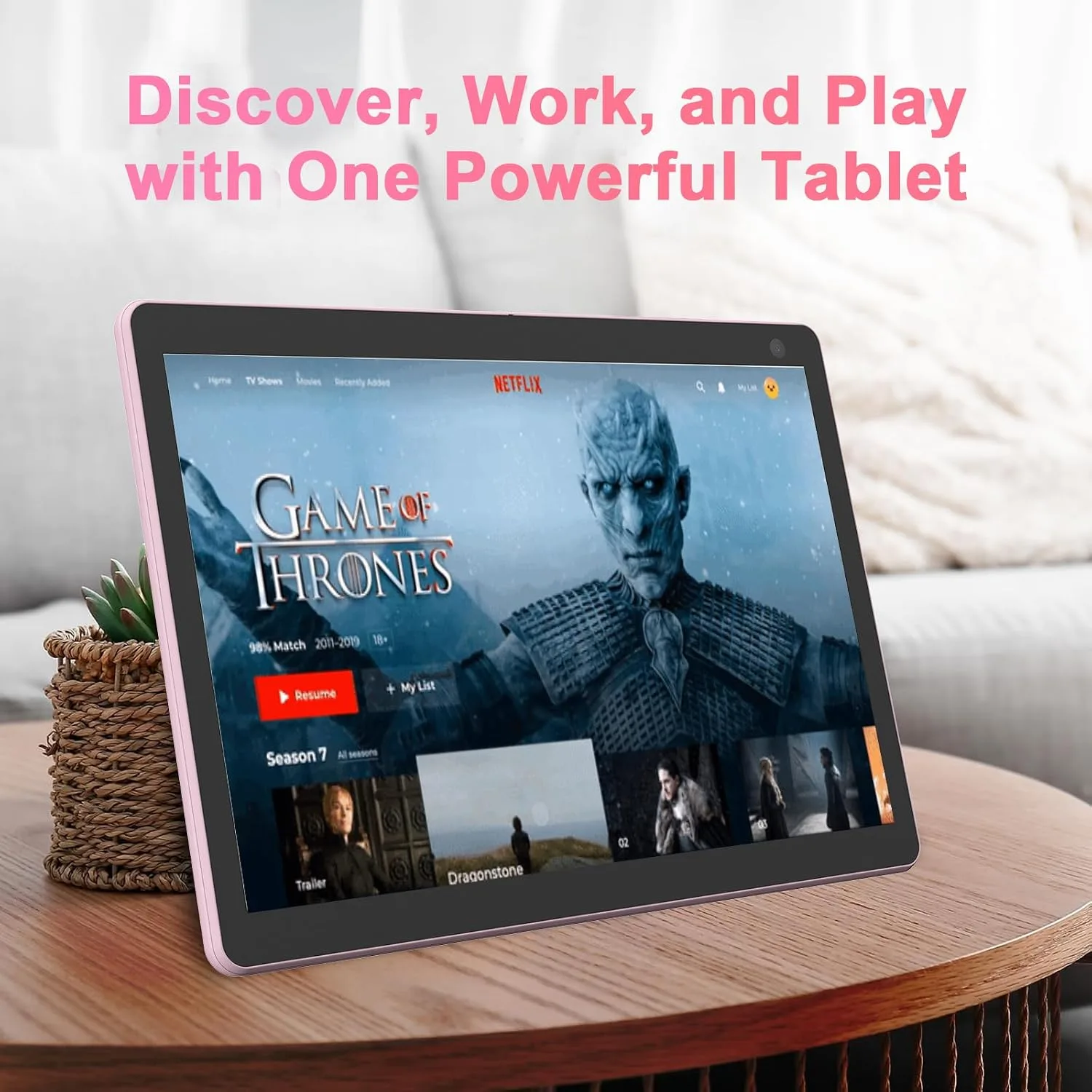 Android Tablet, 10 inch Tablets, 6GB RAM 32GB ROM Computer Tablet Support 1TB Expand, 1280x800 IPS Screen, 2MP+8MP Dual Camera, WiFi, Bluetooth, 6000mAh, Google GMS Certified Tableta