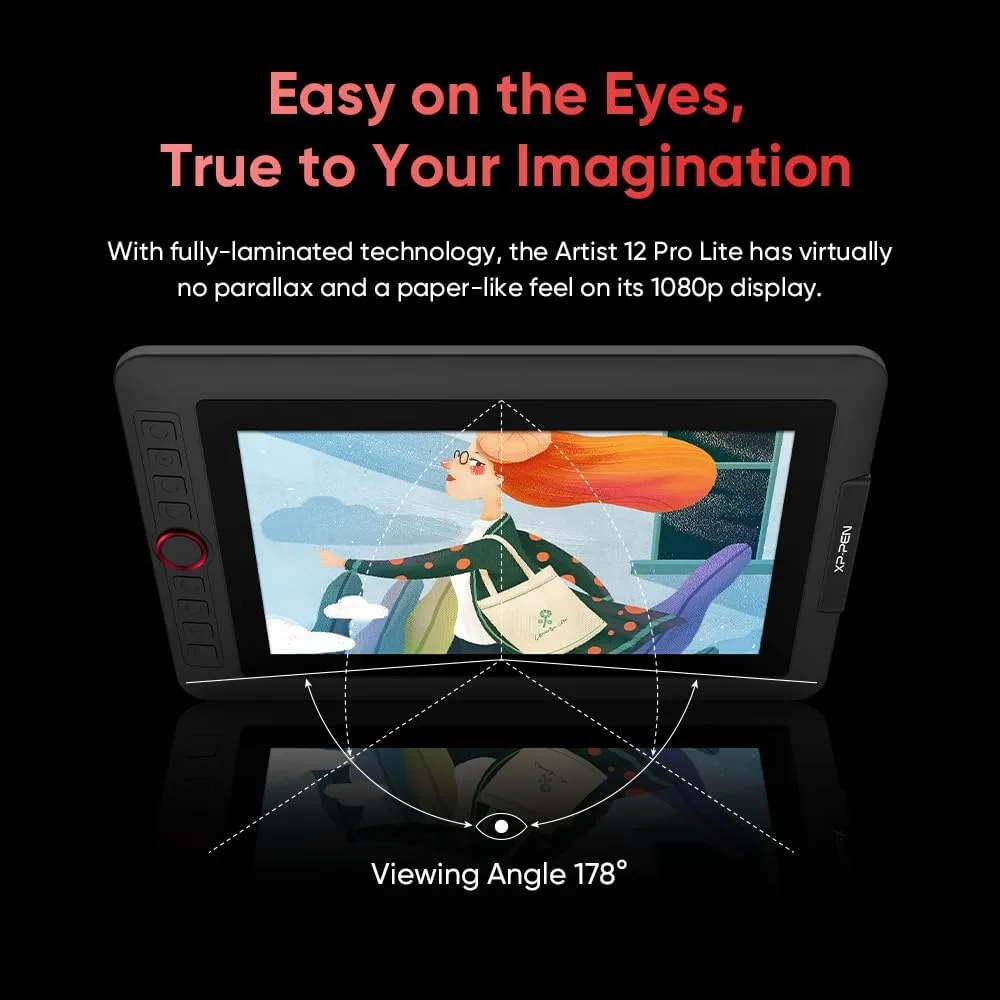 XPPen Artist 12 Pro Lite Version Drawing Tablet with Screen 8192 Stylus