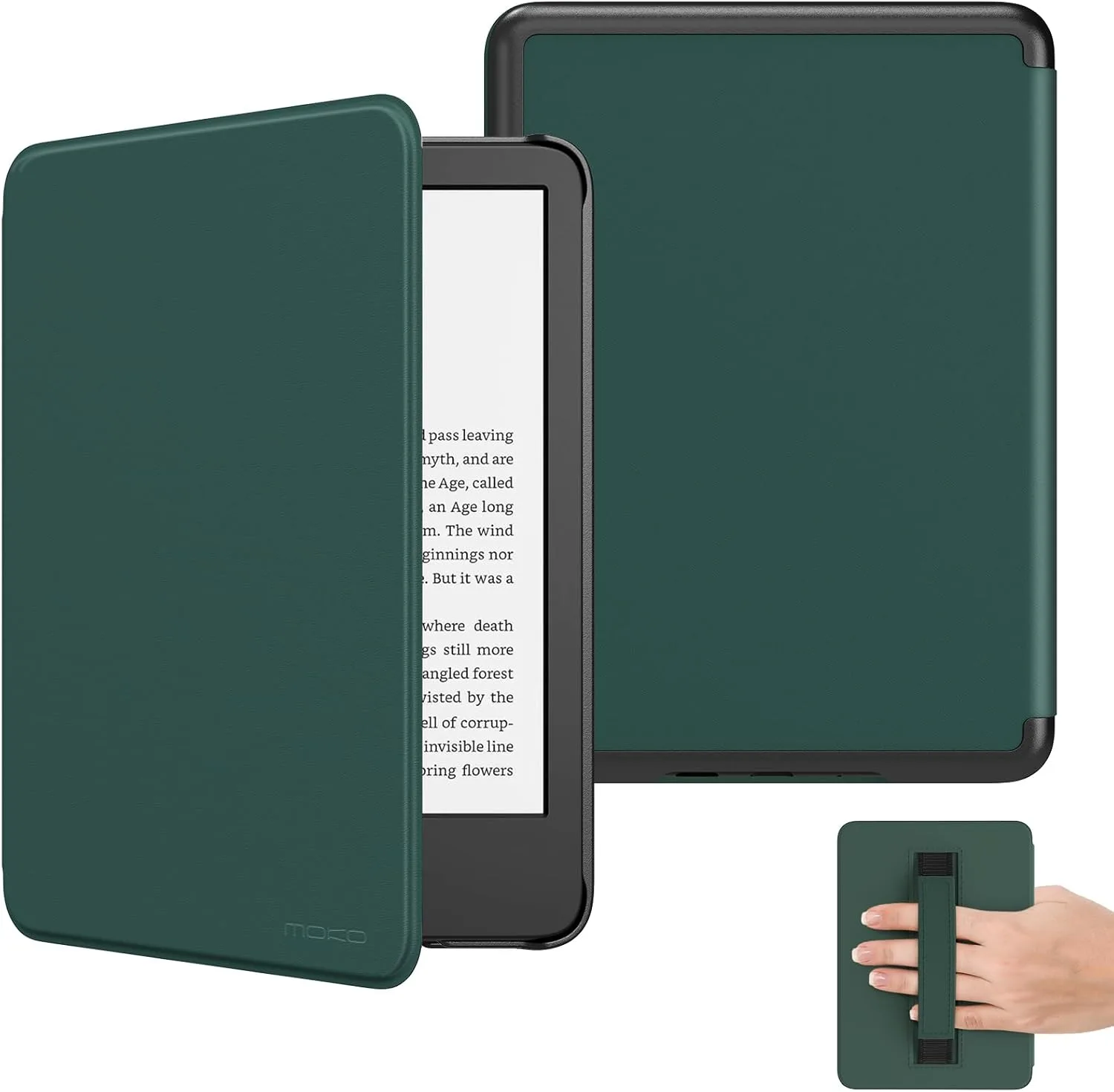 MoKo Case for 6" Kindle (11th Generation-2024/2022 Release), Midnight Green