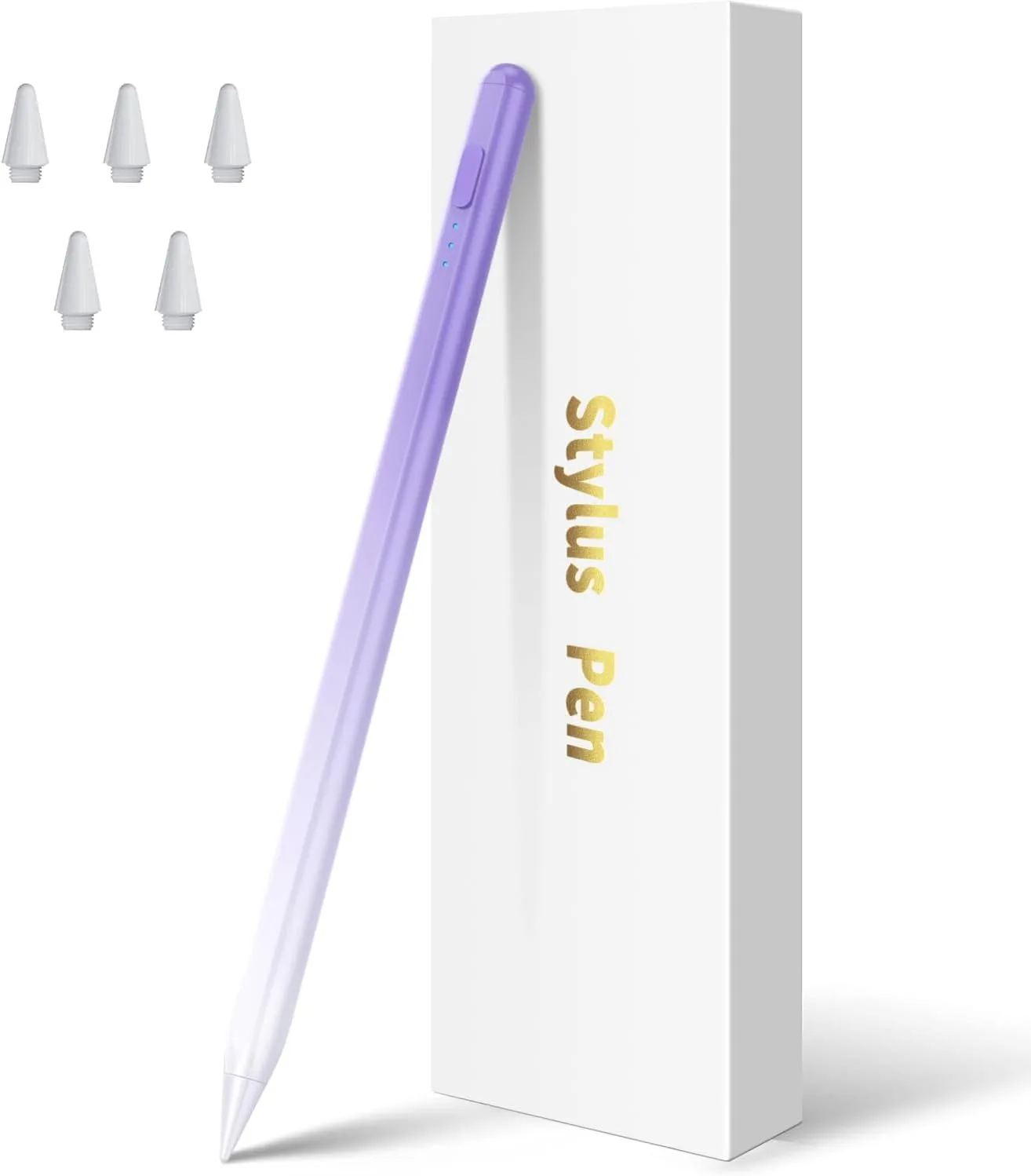 Stylus Pen for iPad 11th/10th/9th Generation,Fast Charge Apple Pencil Alternative,Palm Rejection,Tilt Sensitivity,Compatible with iPad 11/10/9/8/7/6th,Pro M4/13''/12.9"/11", Air M3/M2/5/4/3, Mini 6/5