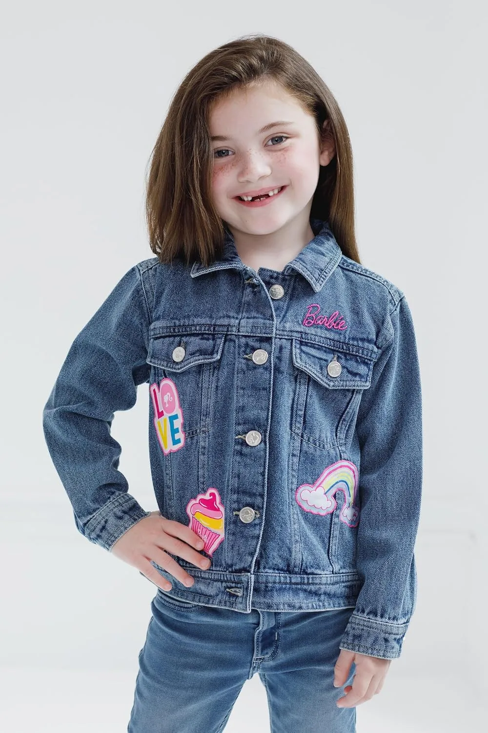 Barbie Girls Denim Jacket Little Kid to Big Kid Sizes (4-14-16)