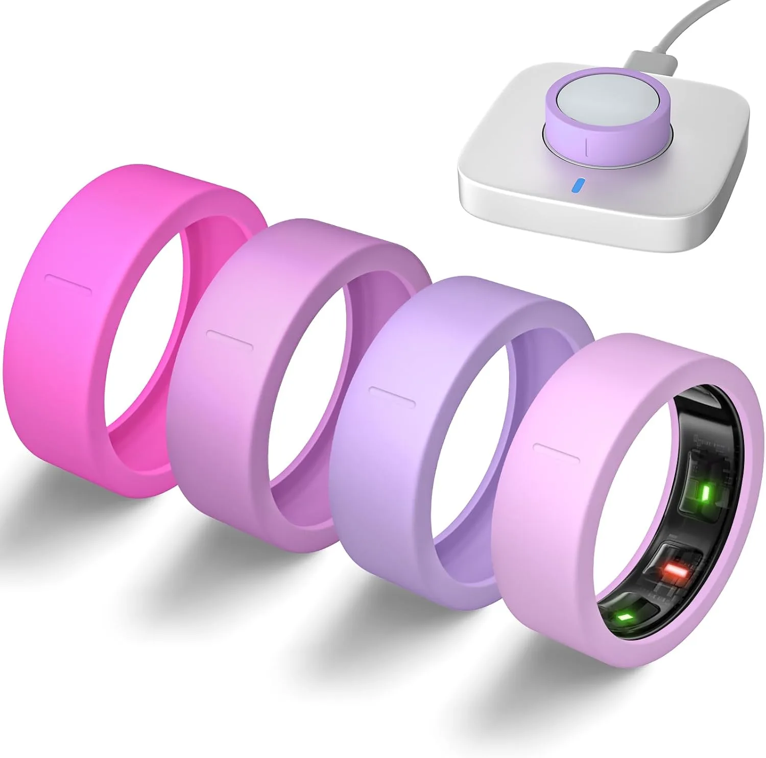 4 Pack Ultra-Thin Covers Compatible with Oura Ring Gen 4/Oura Gen 3 Cover