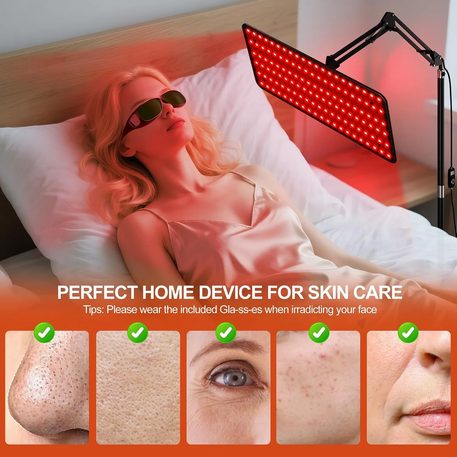 Morfone Red Light Therapy for Body Face Tri-Wavelength 660nm, 850nm, 940nm