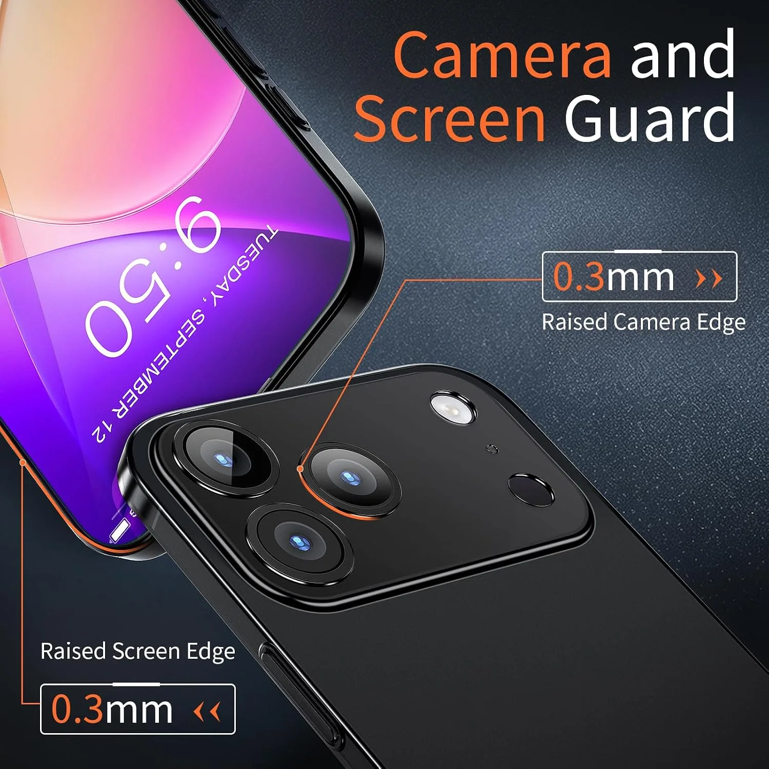 Dataroad for iPhone 18 Pro Slim Case,0.2mm Fit [Paper-Thin] Lightweight Case Translucent Matte Finish PP Back Cover Protection[Anti-Fingerprints&Yellowing],Compatible with iPhone 18 Pro 6.3Inch-Black