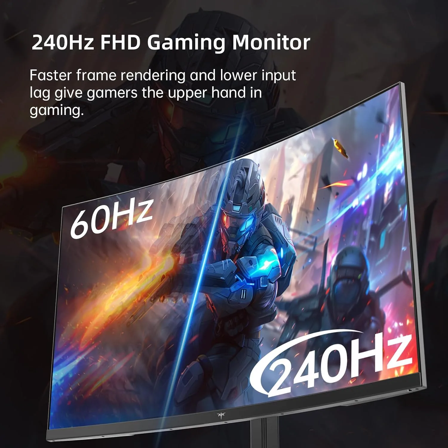 KTC 32 Inch 240Hz Curved Gaming Monitor, FHD 1500R HDR PC Monitor, H32S17F