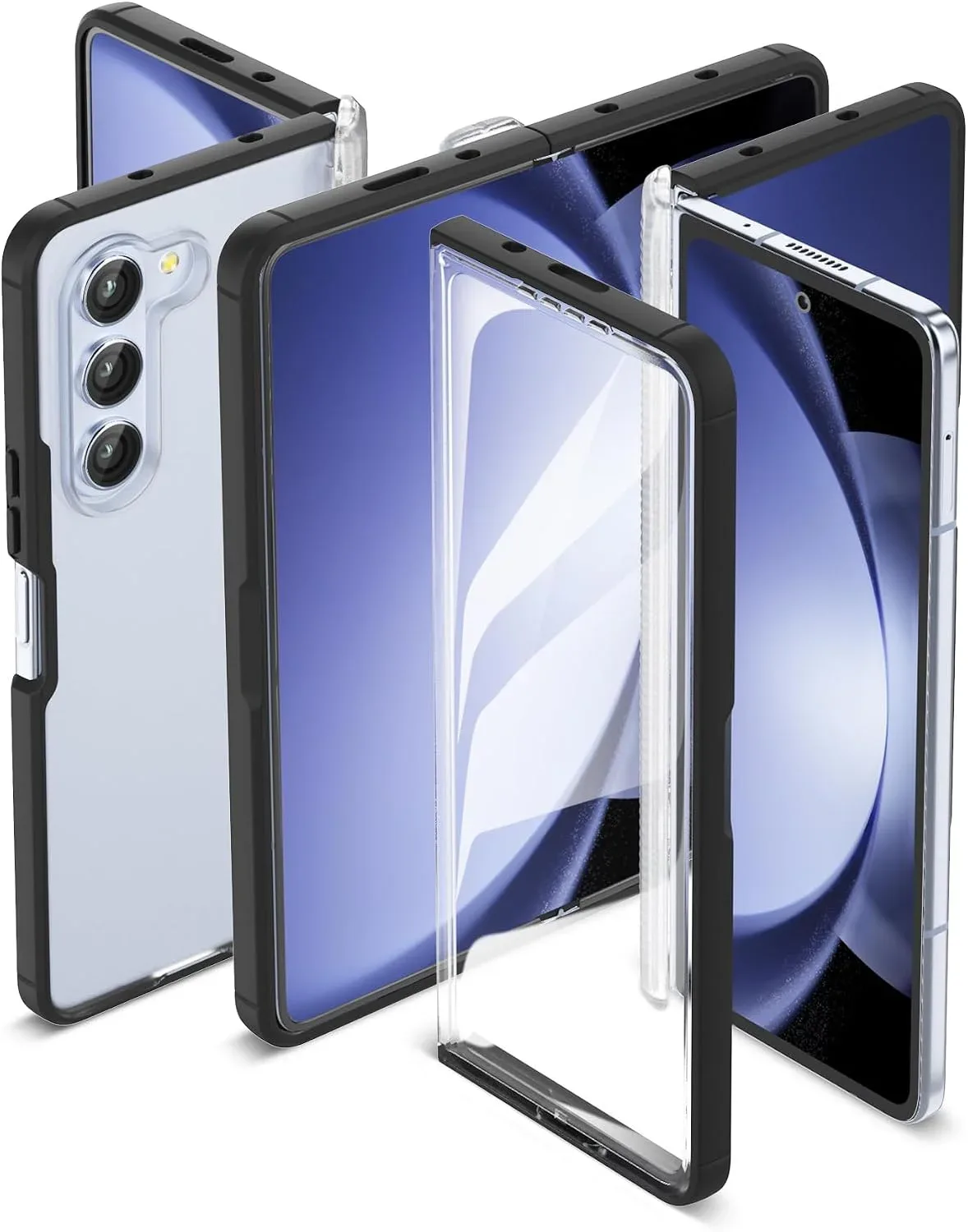 ORETECH 3 in 1 Magnetic for Samsung Galaxy Z Fold 5 Case Black