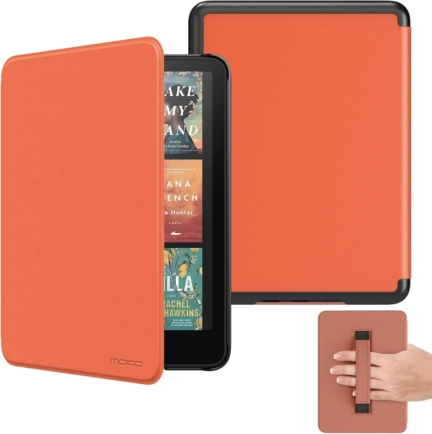 MoKo Case for 7" Kindle Paperwhite 12th Gen 2024 & Colorsoft, Orange