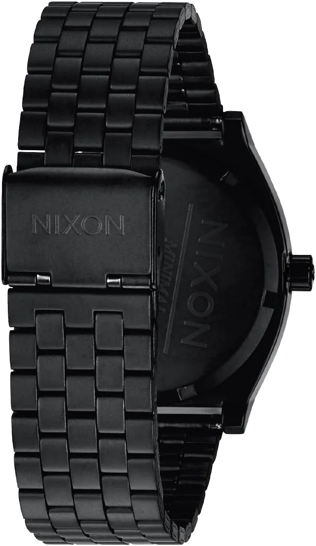NIXON Time Teller A045 - 100m Water Resistant Men's Analog Fashion Watch (37mm Watch Face, 19.5mm-18mm Stainless Steel Band)