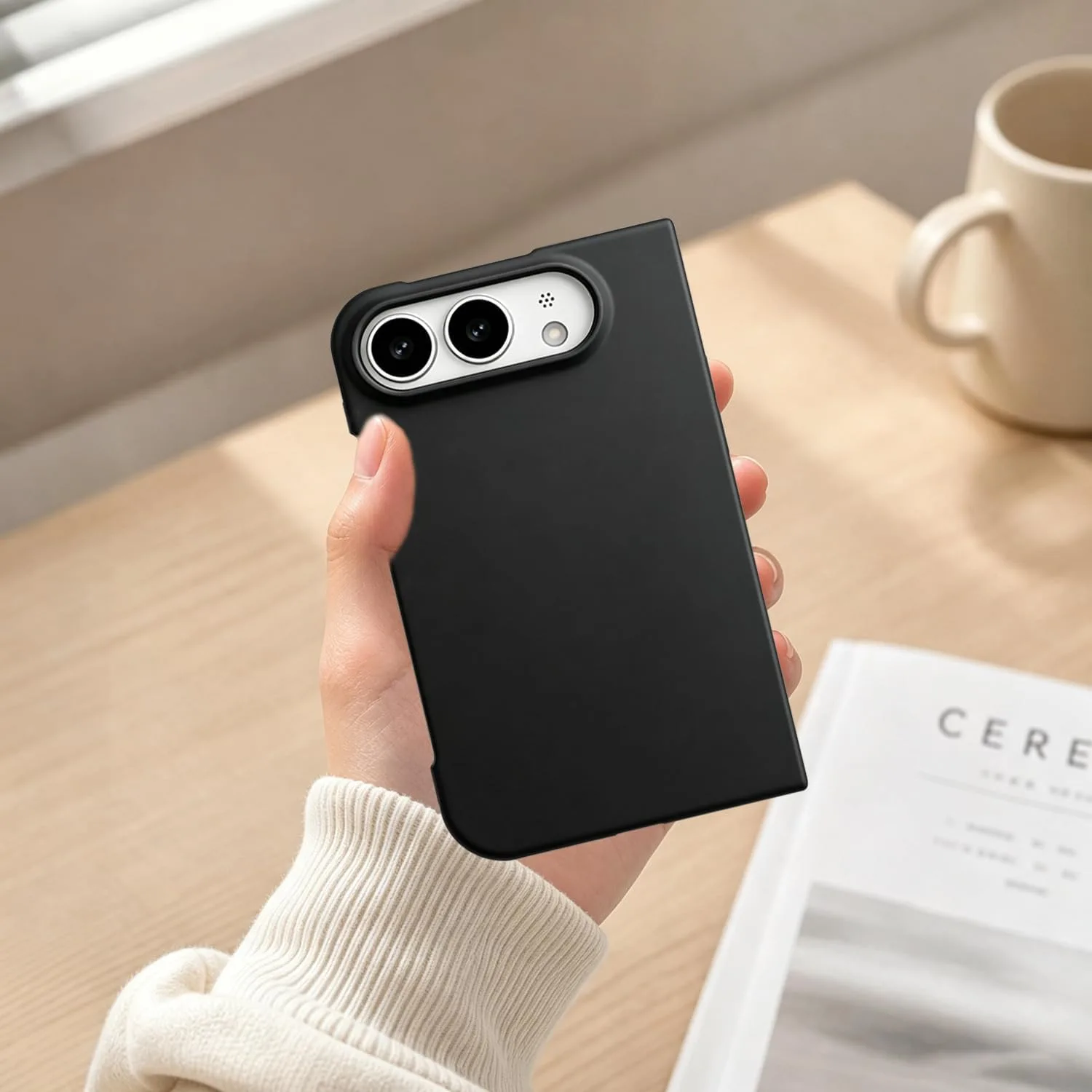 Matte PC Case for iPhone Duo - Black