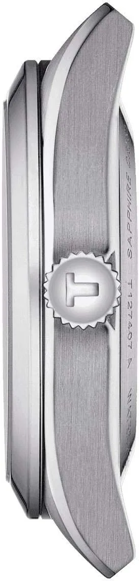 Tissot mens Gentleman Stainless Steel Dress Watch Grey T1274071104100