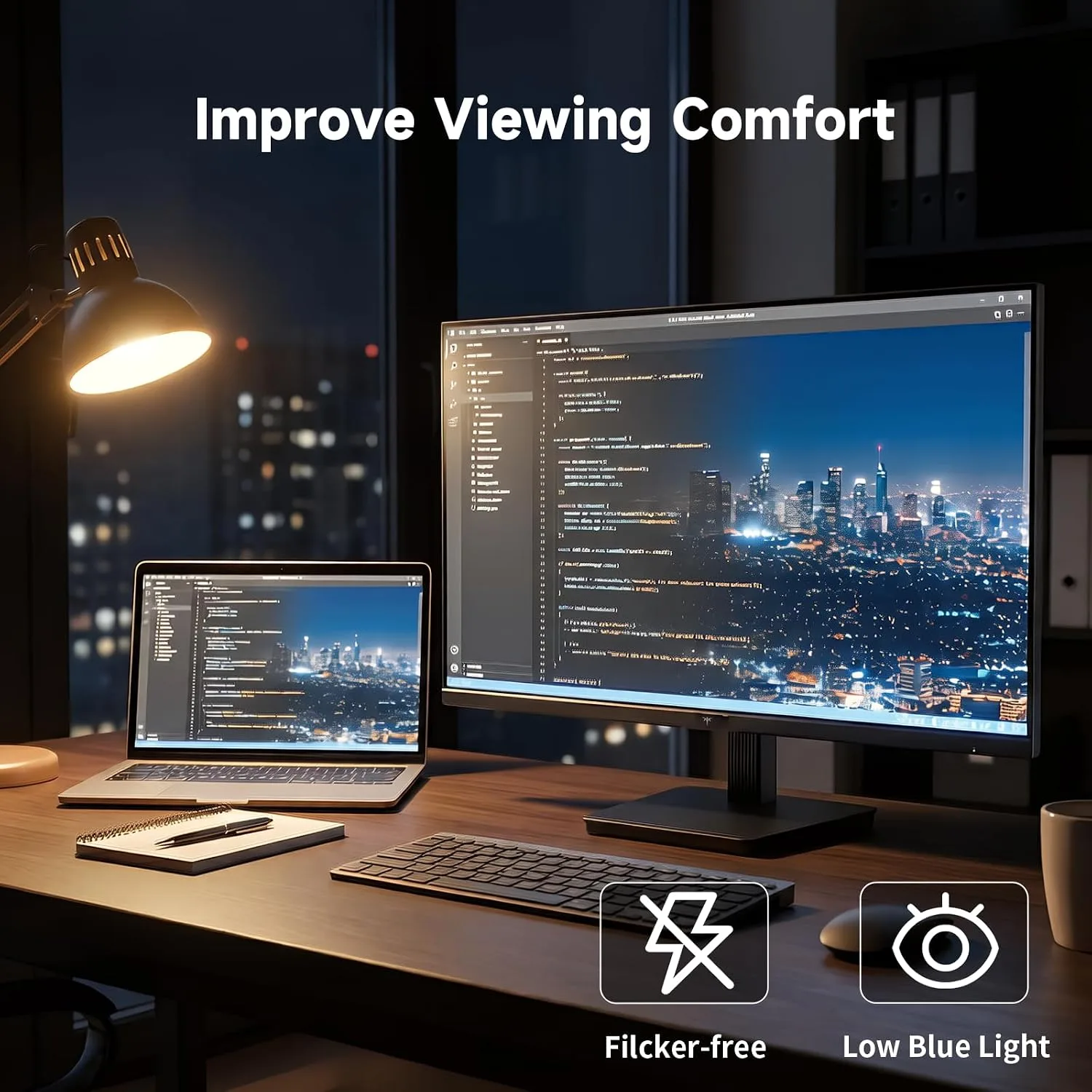 KTC 27 Inch QHD 144Hz Gaming Monitor 2K 1440P FreeSync & G-Sync H27T27S