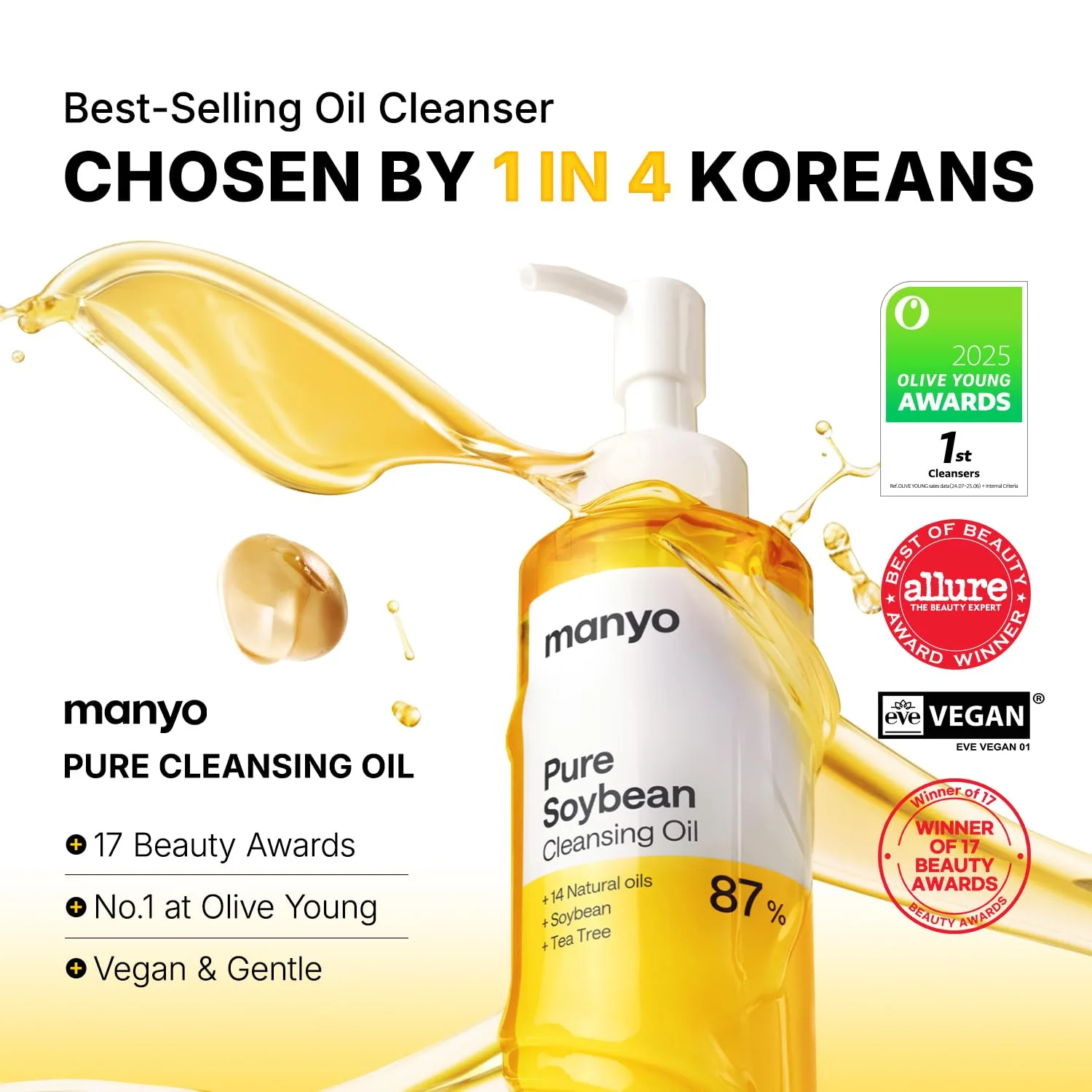 ma:nyo MANYO Pure Cleansing Oil, Makeup Remover, Blackhead & Pore Care, 6.76 fl oz
