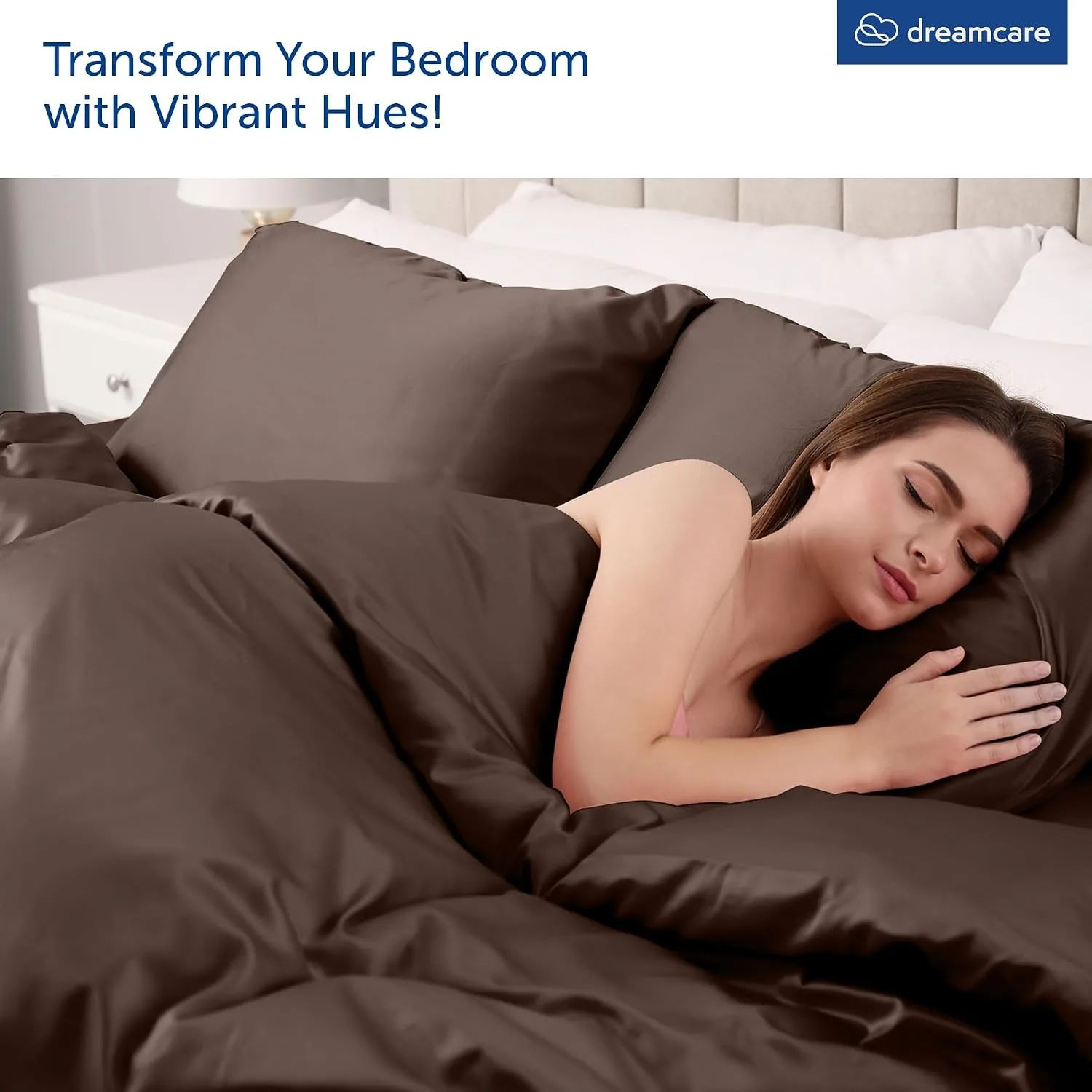 DREAMCARE King Size Sheets Set - 6 pcs Breathable Cooling Sheets King Size
