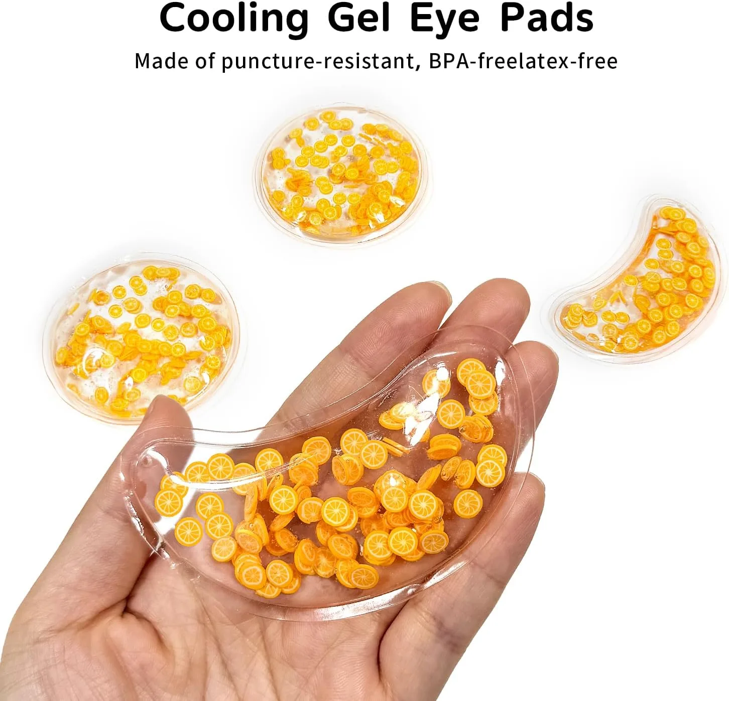 4PCS Gel Eye Ice Pack Set Reusable, Cold and Hot Compress for Eyes