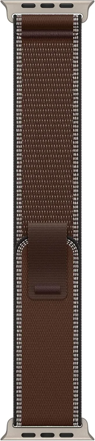 Apple Watch Band - Trail Loop - 49mm - Sand - Natural Titanium - M/L