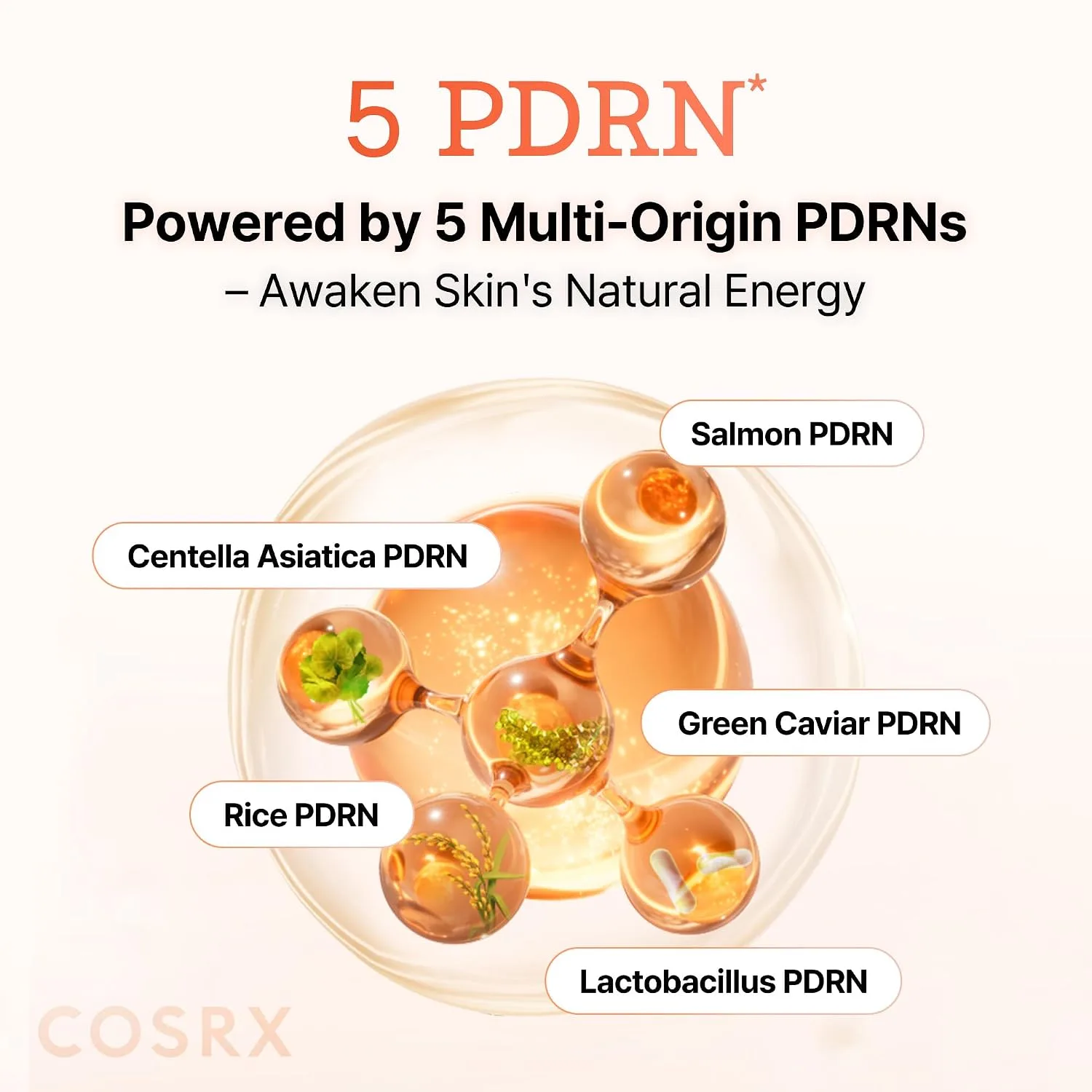 COSRX 5 PDRN Hyaluronic Hydrogel Face Mask, Glass Skin Glow, 34g x 3EA