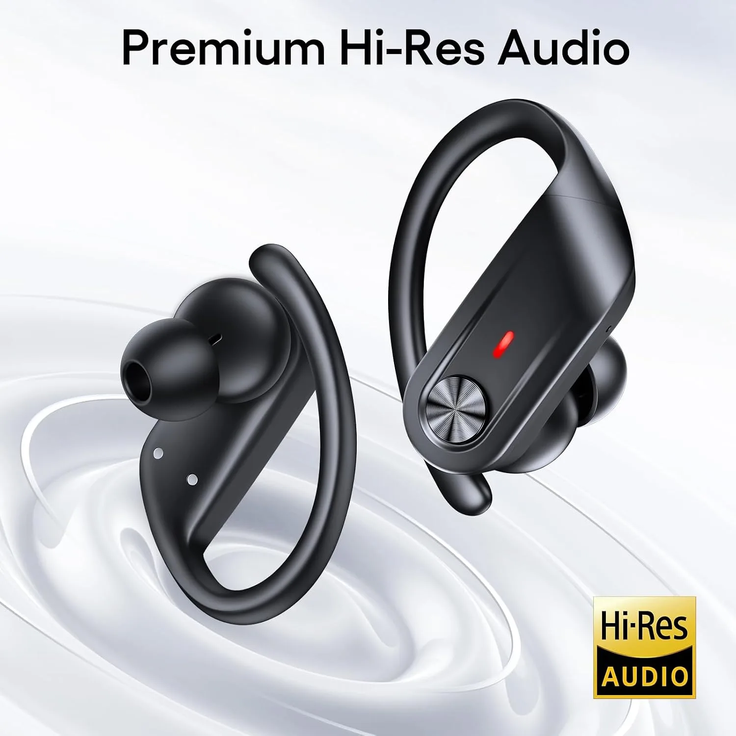 TAGRY Hybrid Active Noise Cancelling Wireless Ear Buds 80 Hrs Playtime Hi-Res Stereo Quality Bluetooth Earbuds with Transparency Mode Headphones Bluetooth Earhooks ANC Earphones for Work