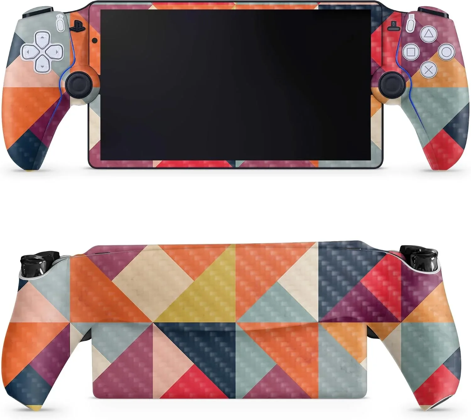 Skin de vinil para PS5 Portal Remote Player fibra de carbono