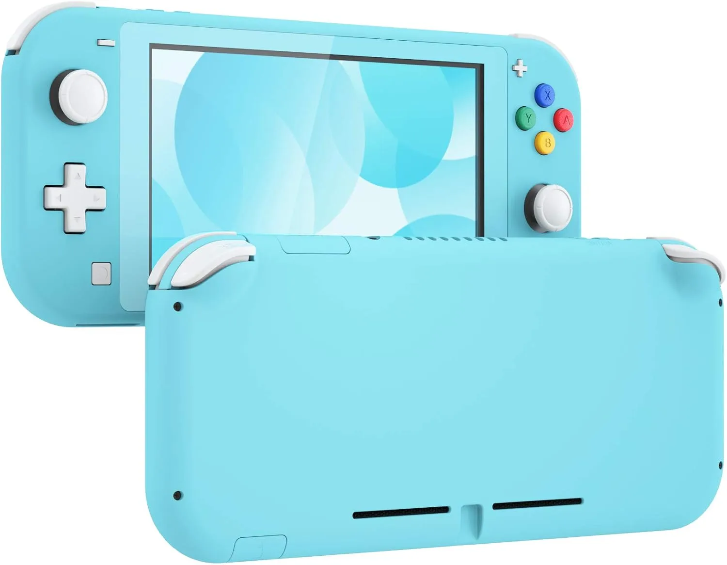 eXtremeRate Heaven Blue DIY Replacement Shell for Nintendo Switch Lite, NSL Handheld Controller Housing with Screen Protector, Custom Case Cover for Nintendo Switch Lite [Console NOT Included]
