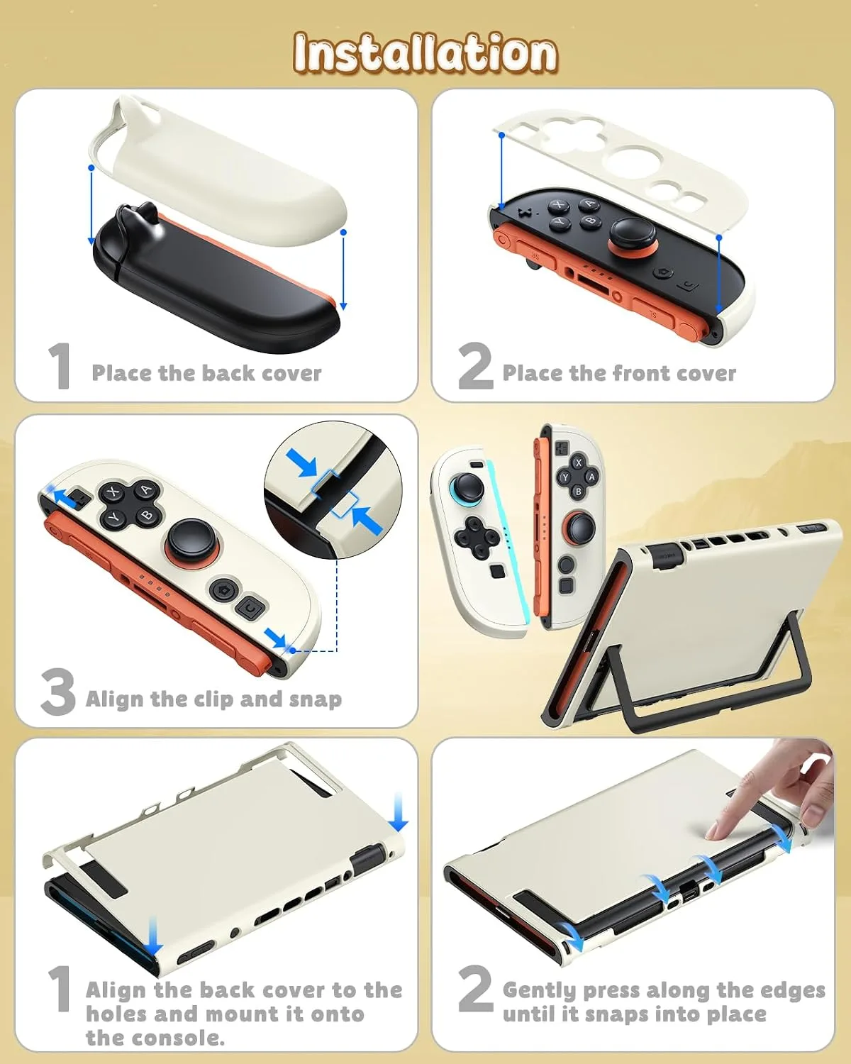 FYOUNG Switch 2 Cover Case, Dockable Hard Protective Shell for Nintendo 2