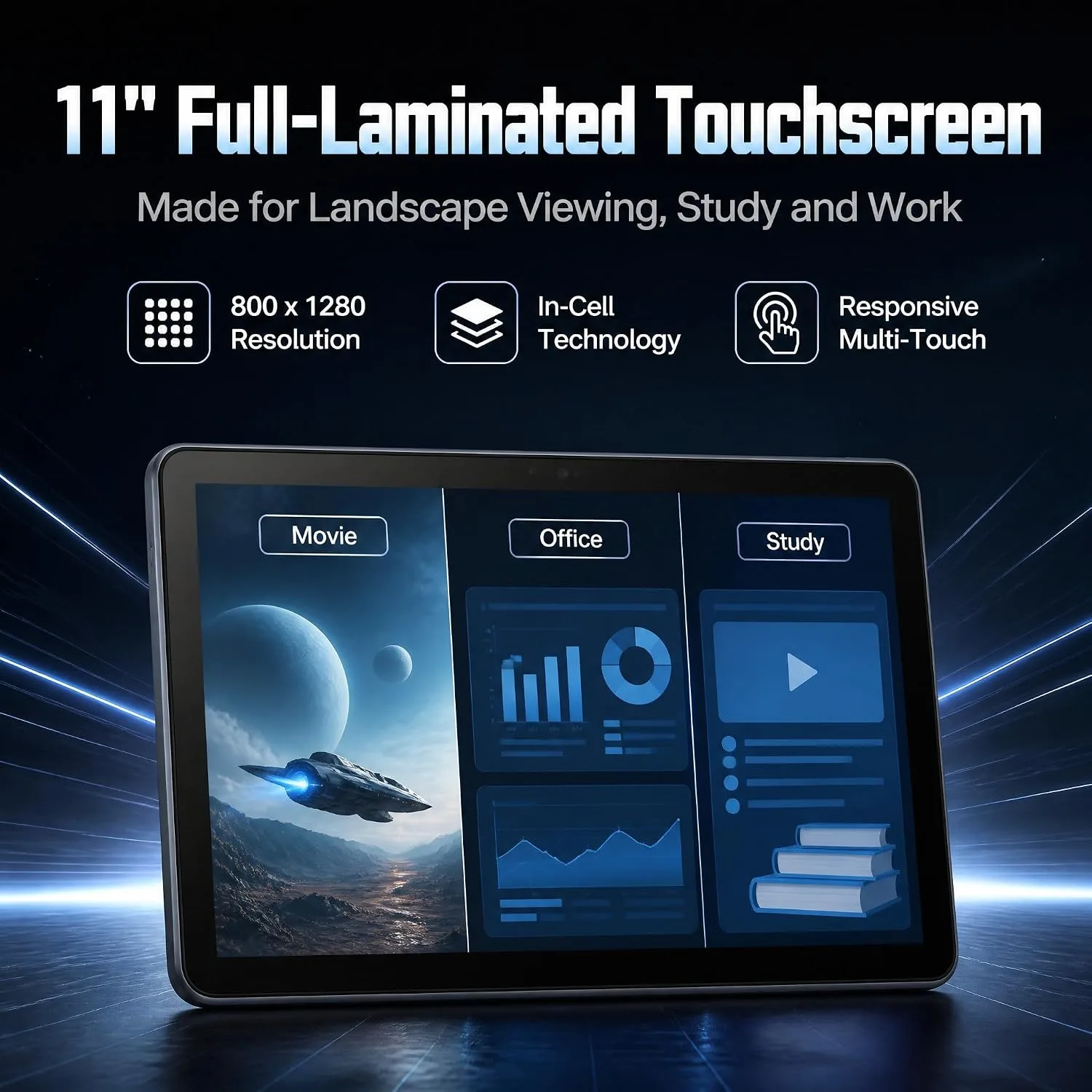 Android Tablet 11 inch with Octa-Core Processor, 36GBRAM+128GB Storage