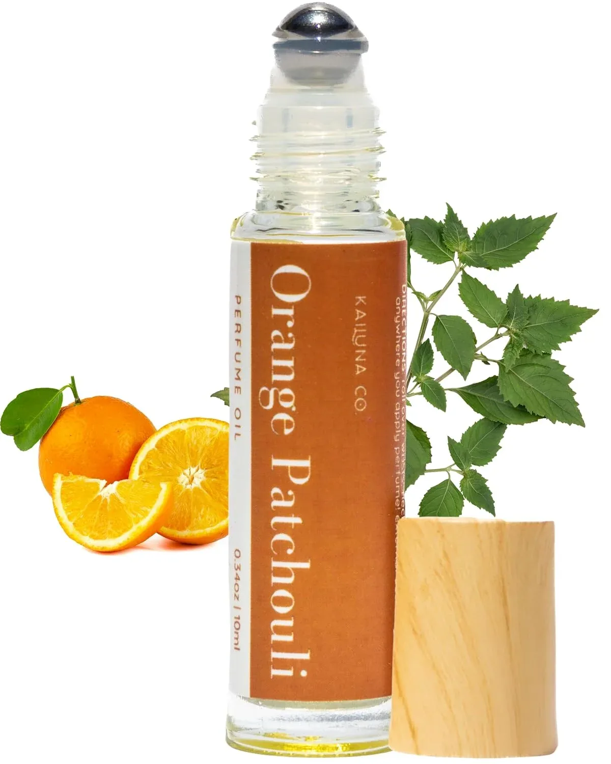 Perfume Roll On Kailuna Co. Orange Patchouli con Aceites Esenciales 10 ml