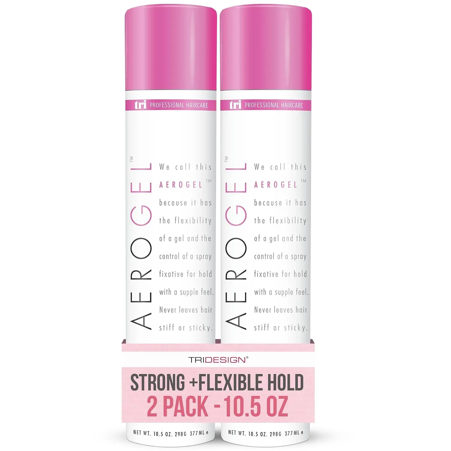 TRIDESIGN Aerogel Strong Hold Volumizing Hair Spray - 10.5 oz, 2 Pack
