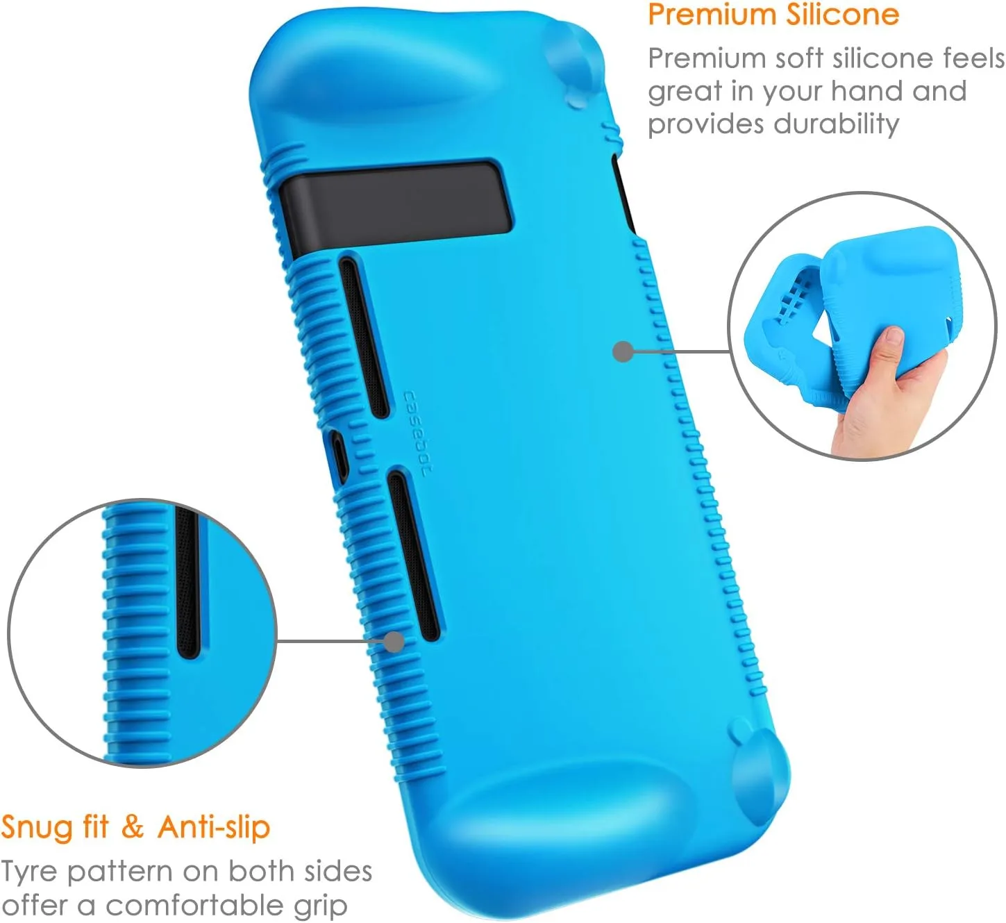FINTIE Soft Silicone Protective Case Compatible with Nintendo Switch 2017