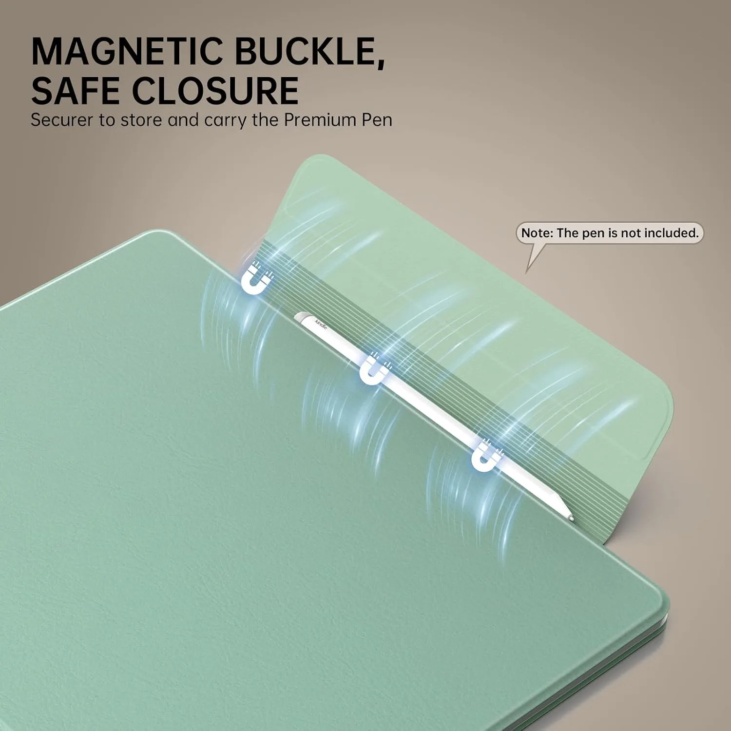 MoKo Magnetic Case for 11" Kindle Scribe 3rd & Colorsoft 1st,Verde Agave