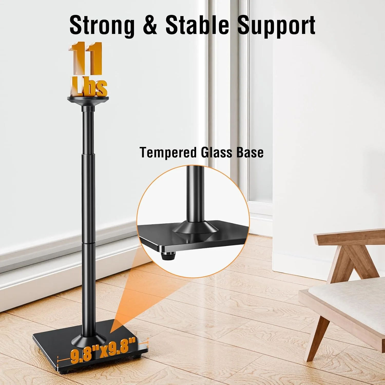 ELIVED Speaker Stands Pair for Sonos Era 100 and Sonos One, One SL, Play:1