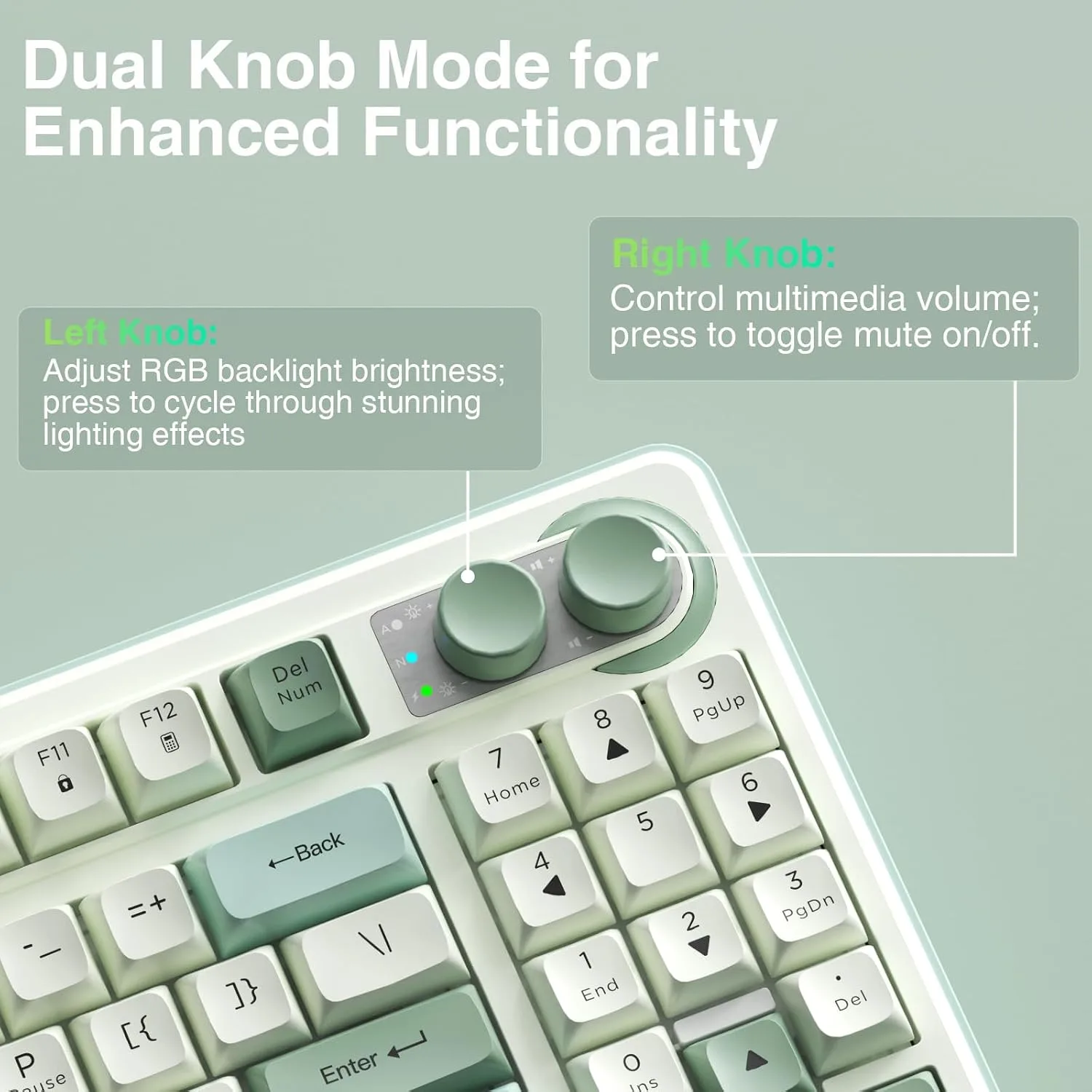 SOLAKAKA SK90 75% Wireless Gaming Keyboard with Media Knob & Number Pad