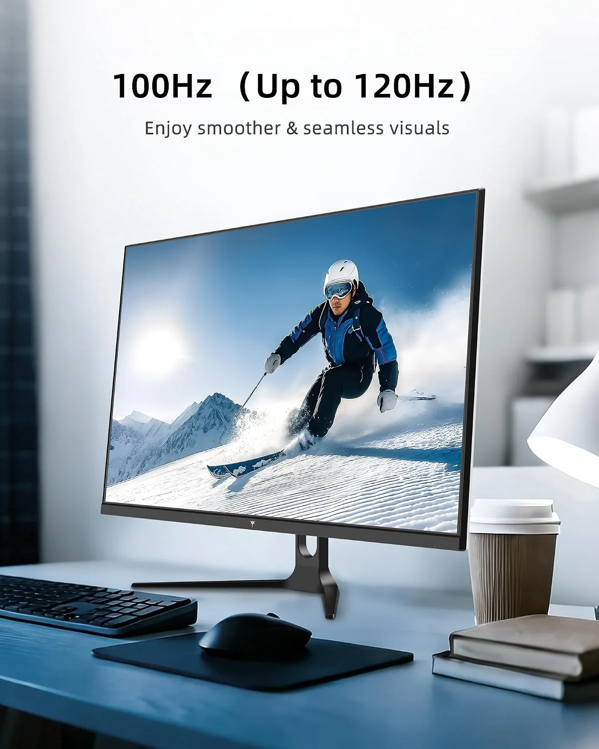 KTC 32 Inch 2K Computer Monitor, QHD 120Hz Monitor with IPS Panel, White