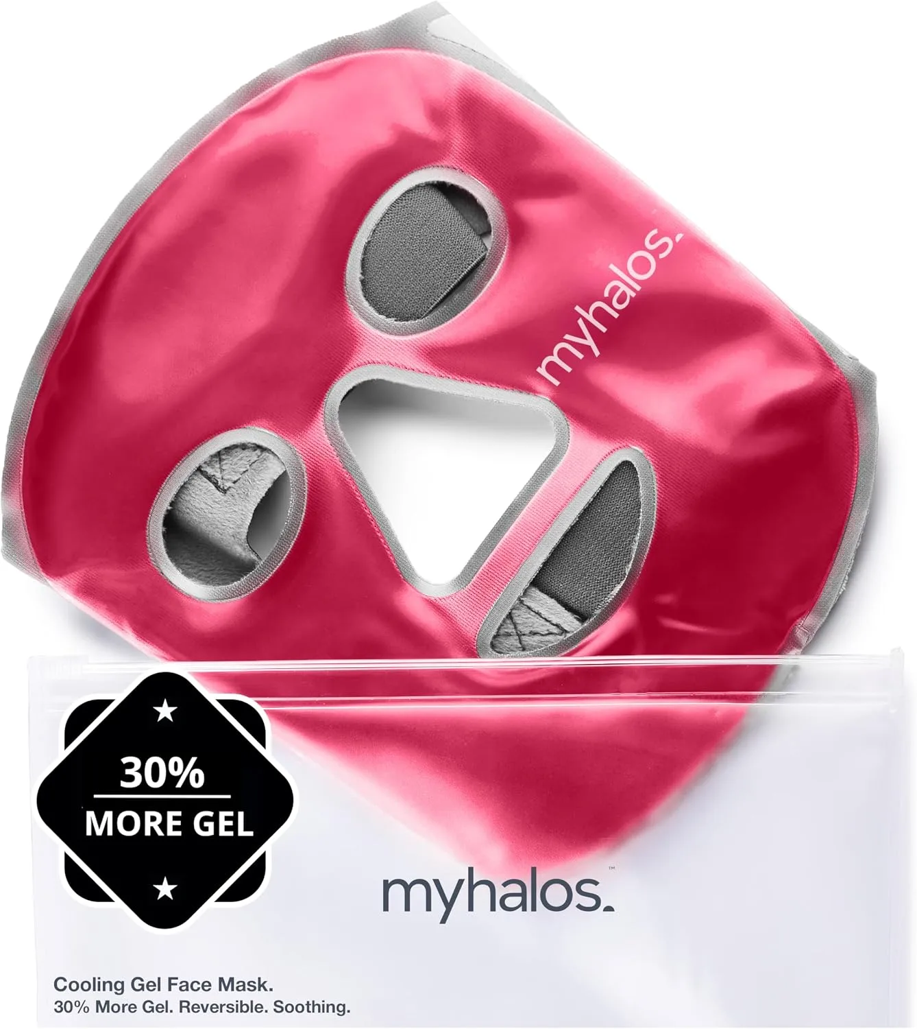 MyHalos® Ice Face Mask, Cooling Gel Pack for Migraine, Swelling & Puffiness