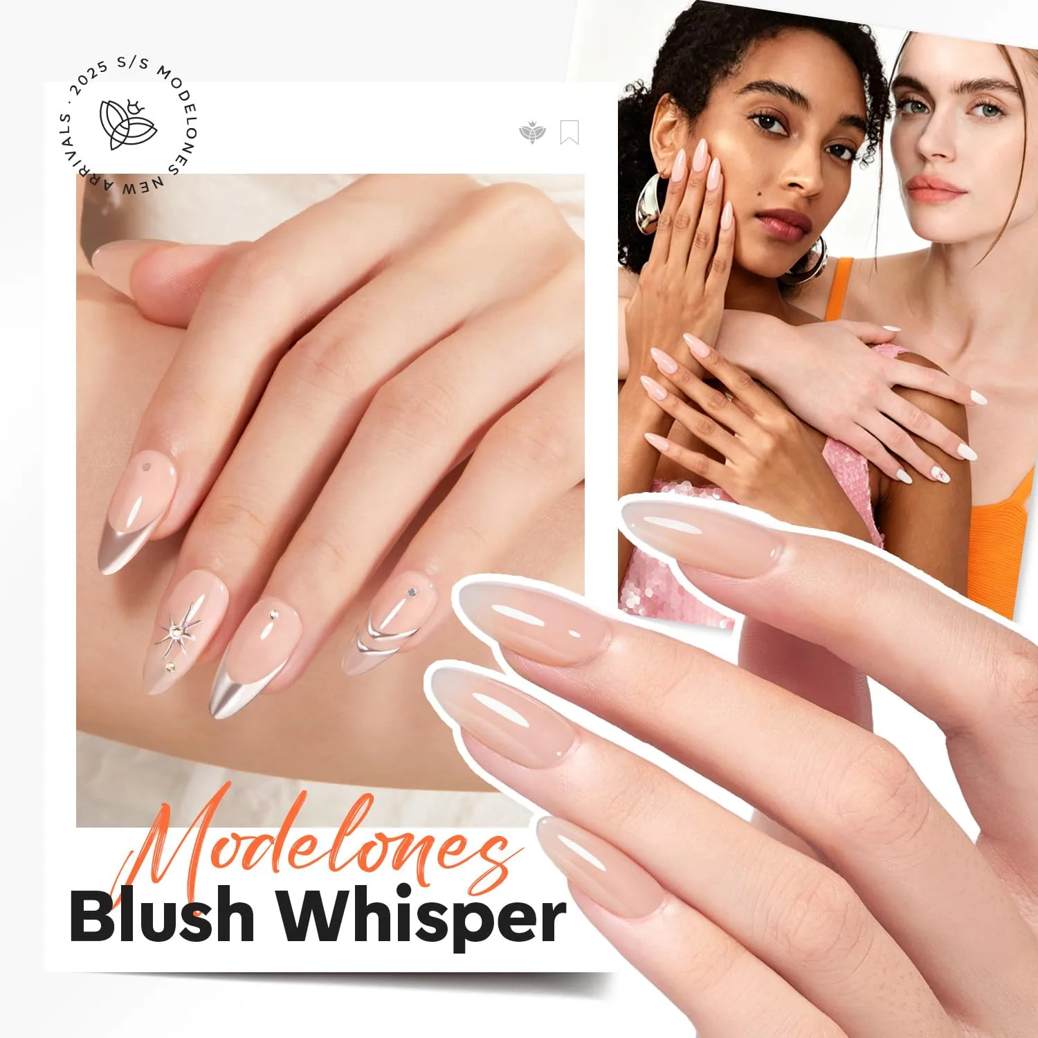 modelones Builder Nail Gel HEMA-Free Neutral Nude Builder Strengthener