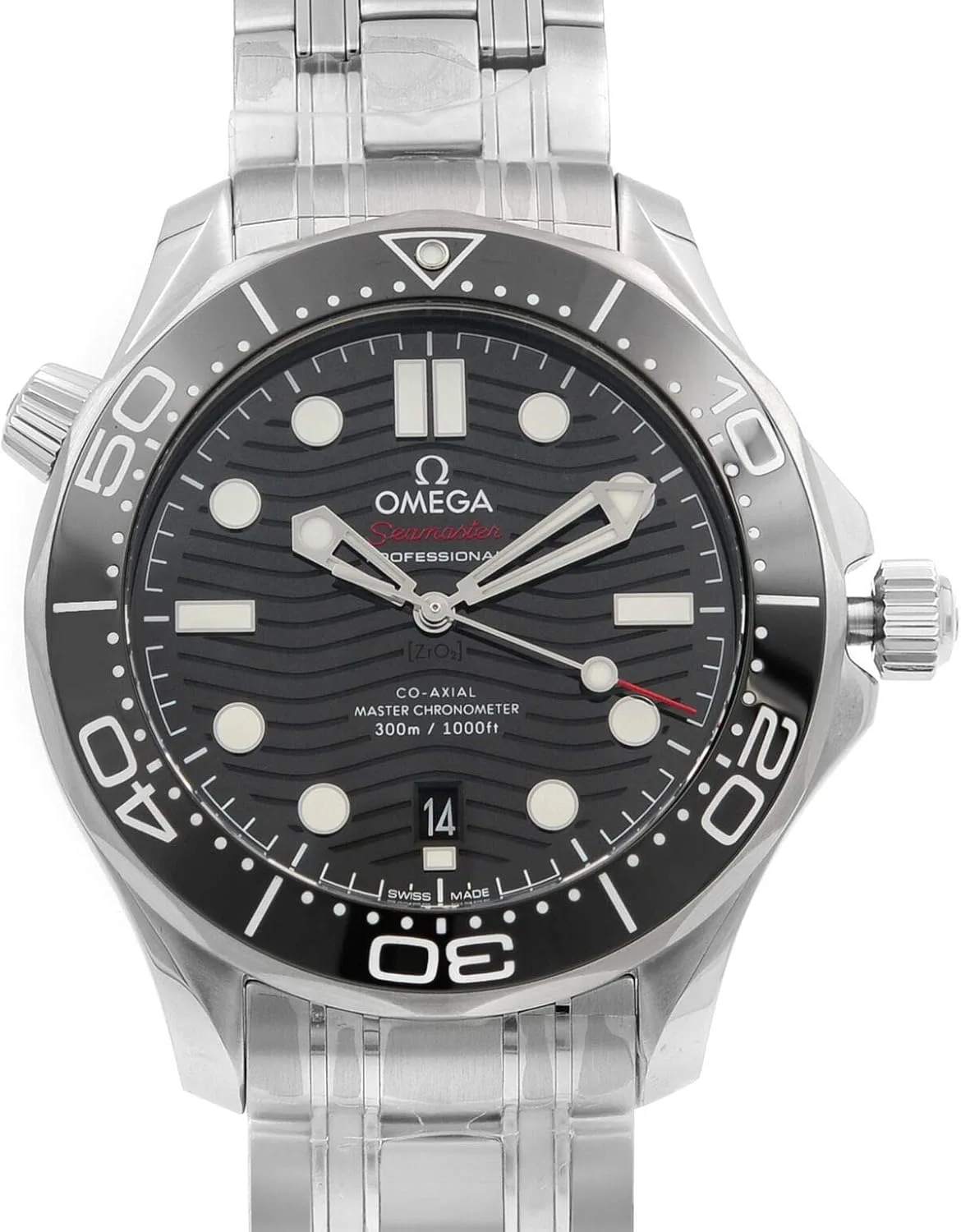 Omega Seamaster Automatic Chronometer Black Dial Men's Watch 210.30.42.20.01.001