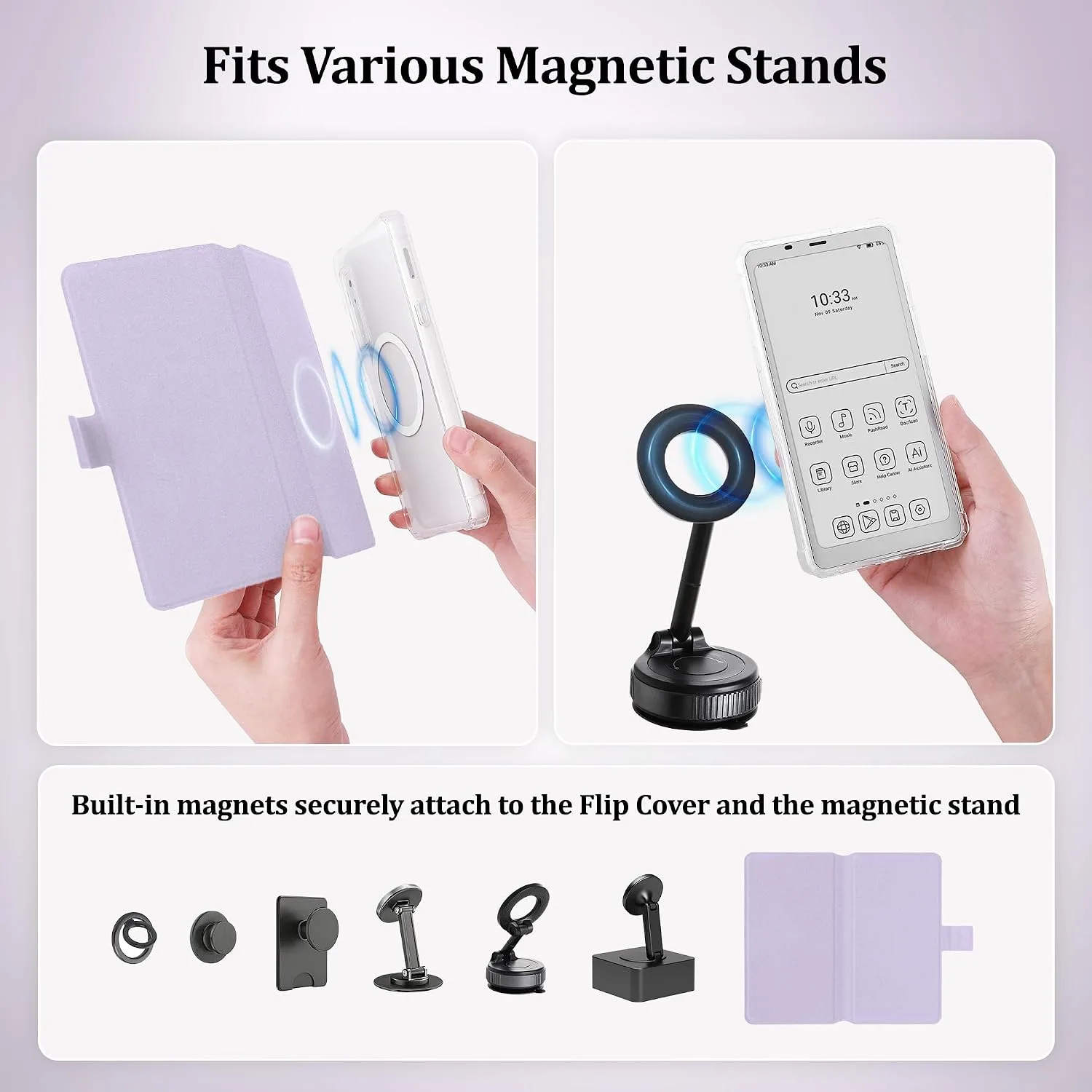 2in1 Case for Onyx BOOX Palma 2 Magnetic Detachable Folio Cover