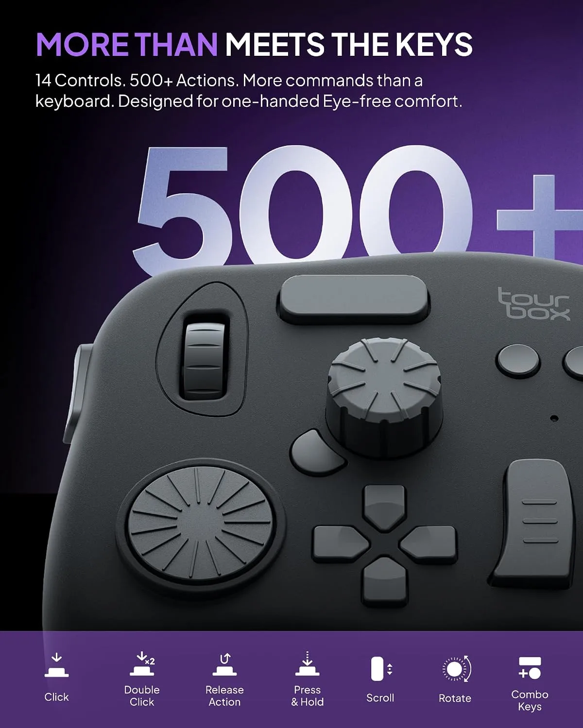 TourBox NEO - Editing Controller, Desktop Creative Multi-Control, Wired