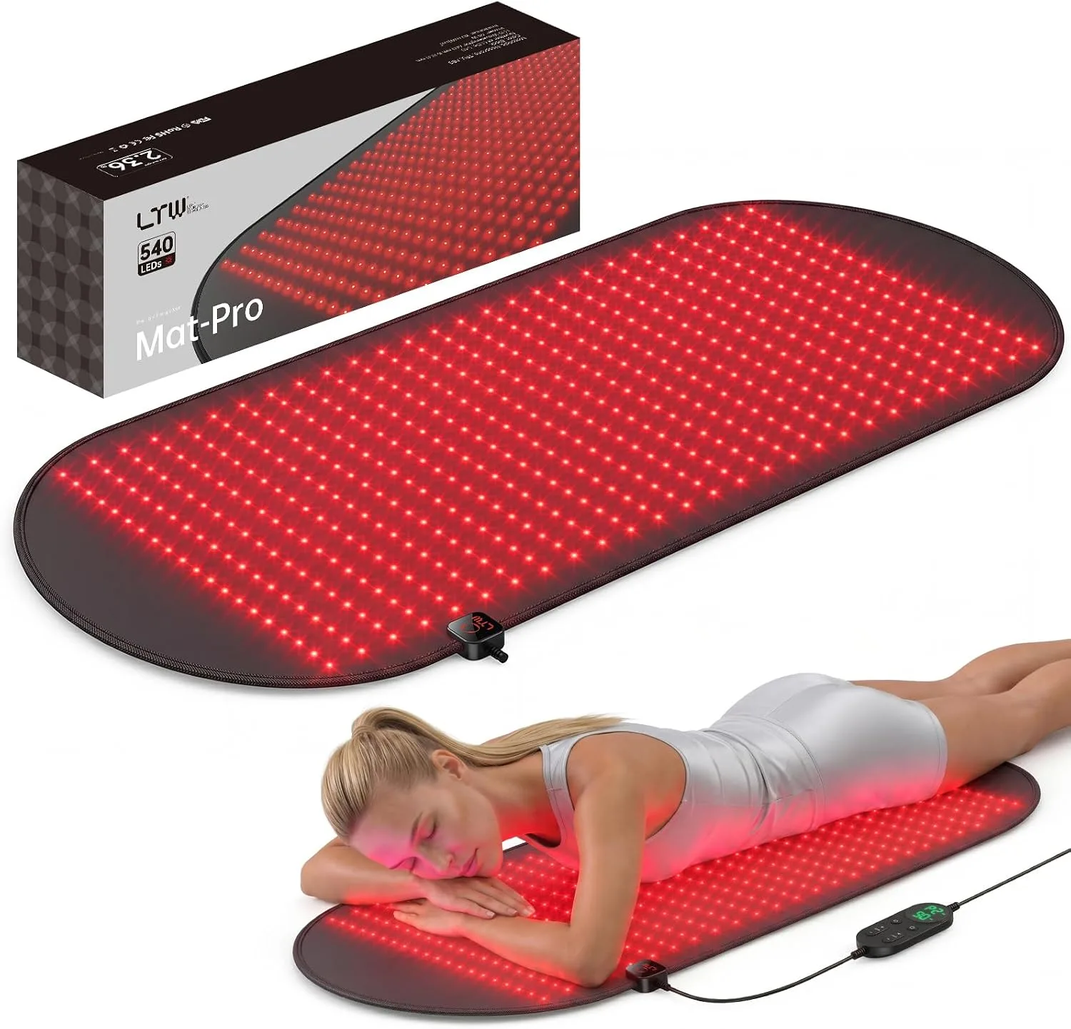 Almohadilla terapéutica LTW Flagship 540 LEDs para terapia de luz roja 37 x 16.9 pulgadas
