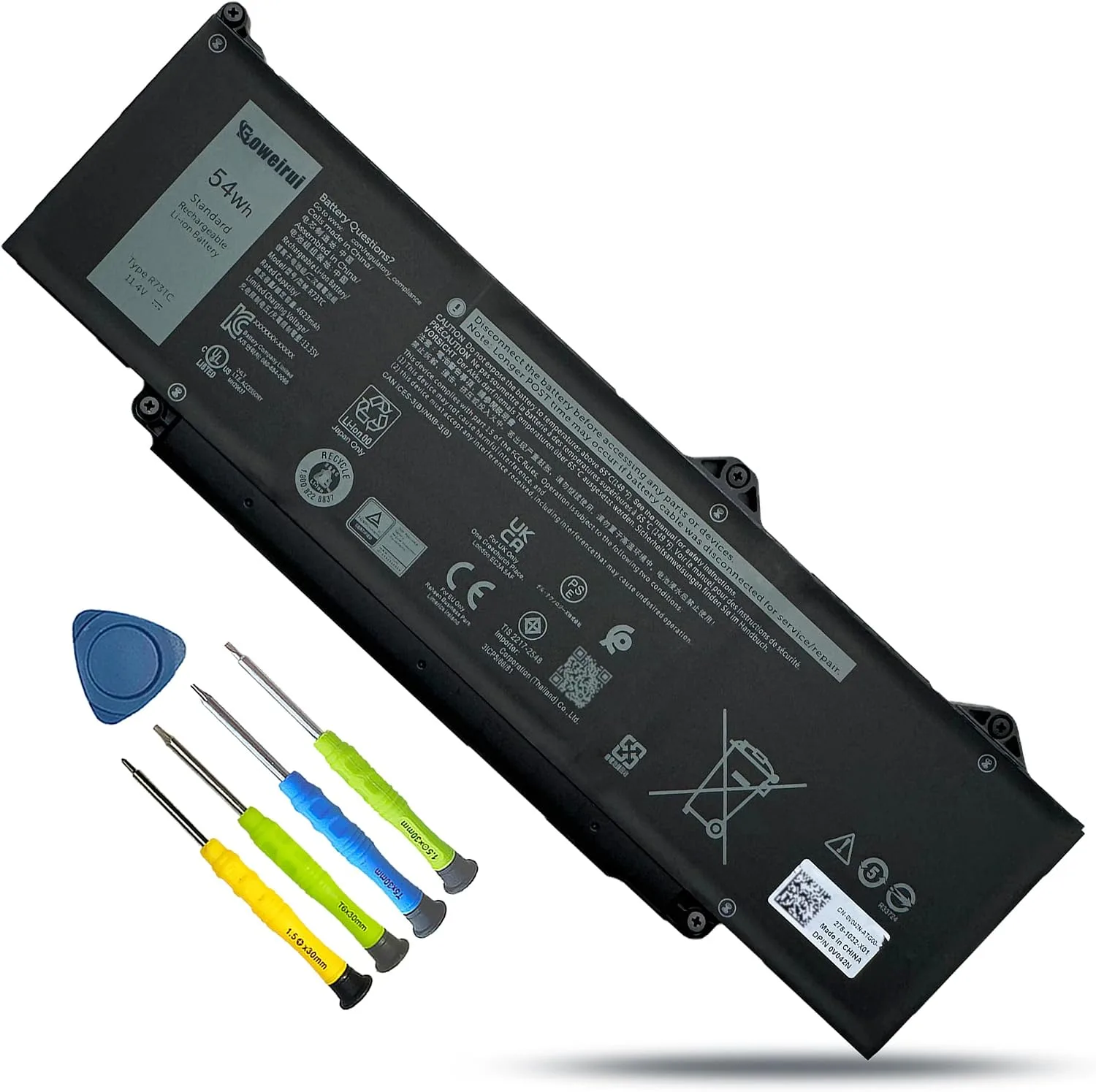 Batería Boweirui R73TC para Dell Latitude 3340 5340 5350 5440 5540 7455