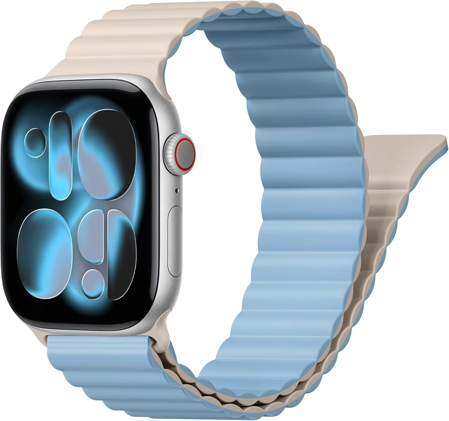 Correa deportiva magnética para Apple Watch 38-49mm BXUXOHS silicona