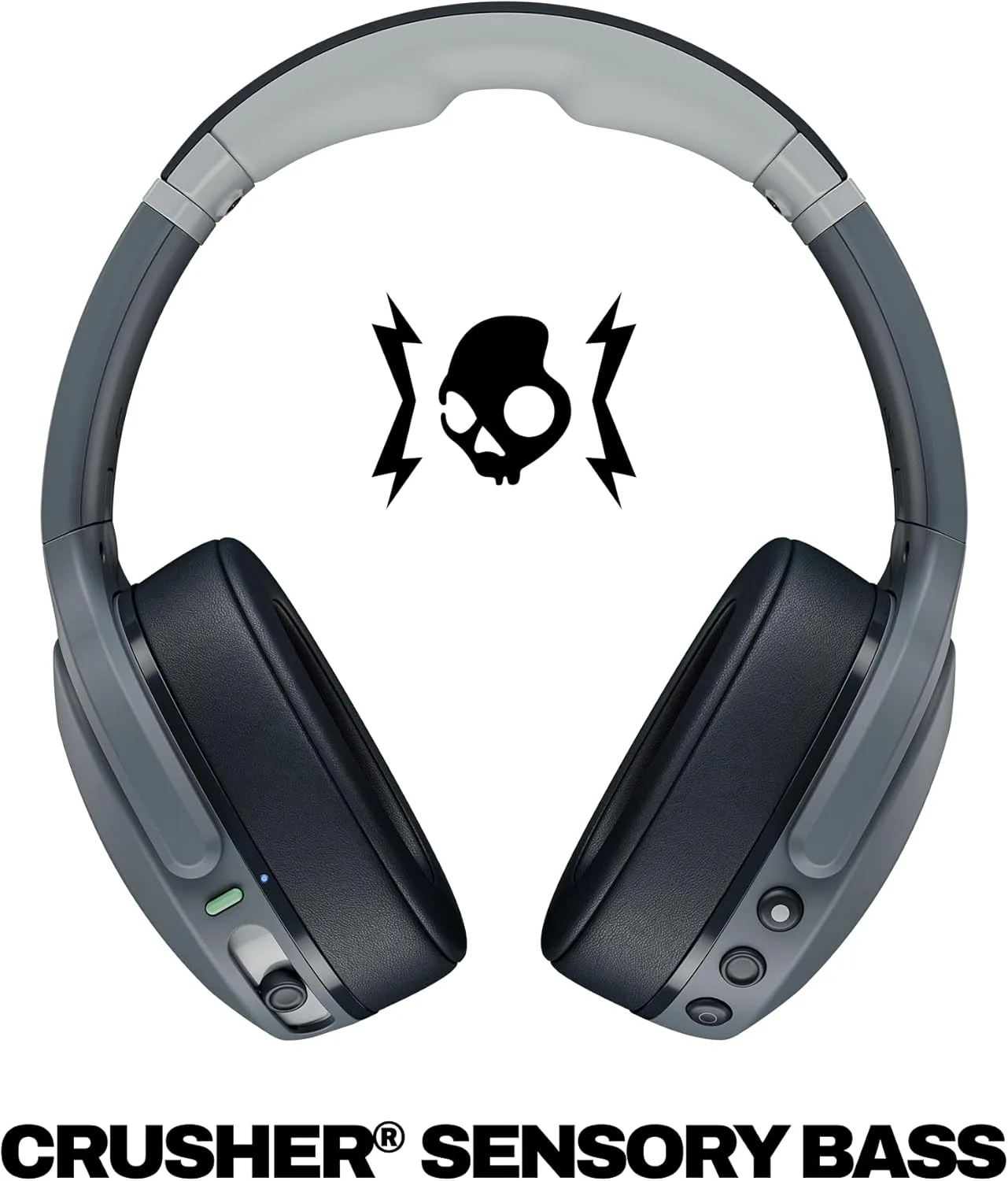 Skullcandy Crusher Evo Wireless Multi-Sensory Bass Headphones - Chill Grey